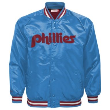 sorry, Mitchell & Ness Youth Philadelphia Phillies Light Blue Satin Jacket is currently out of stock