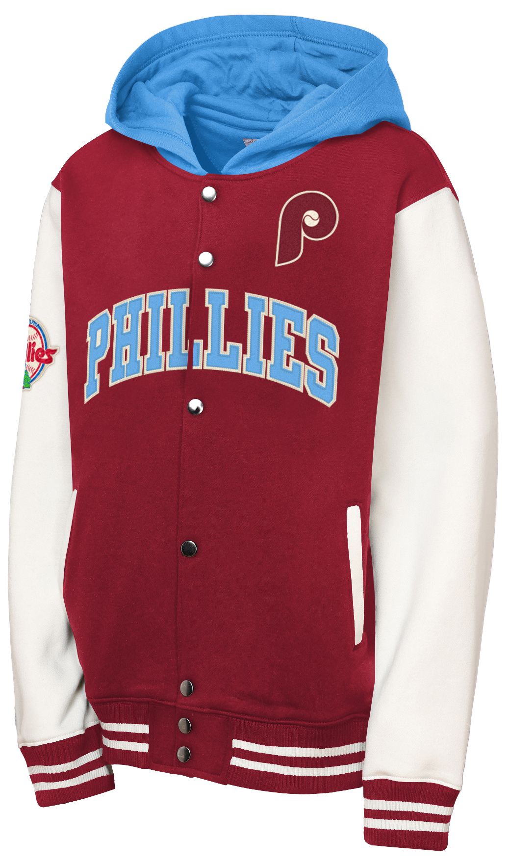 Mitchell & Ness Youth Philadelphia Phillies Red Courtside Hooded Jacket product image