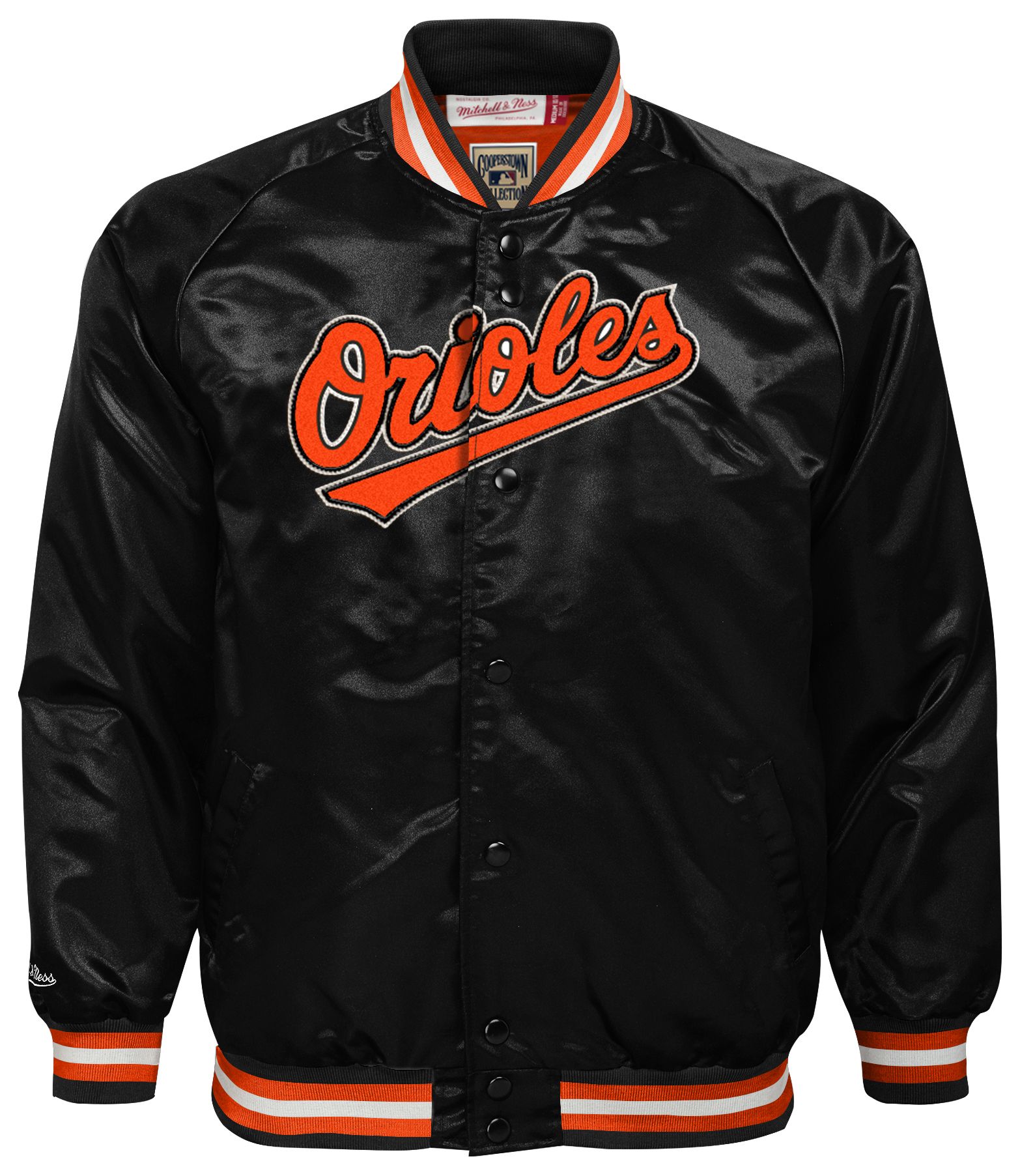 Mitchell & Ness Youth Baltimore Orioles Black Satin Jacket product image