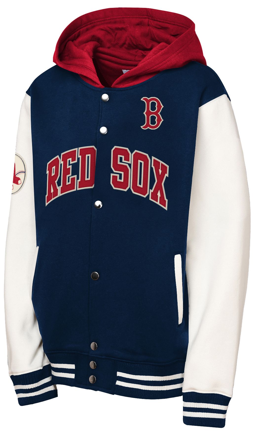Mitchell & Ness Youth Boston Red Sox Navy Courtside Hooded Jacket product image