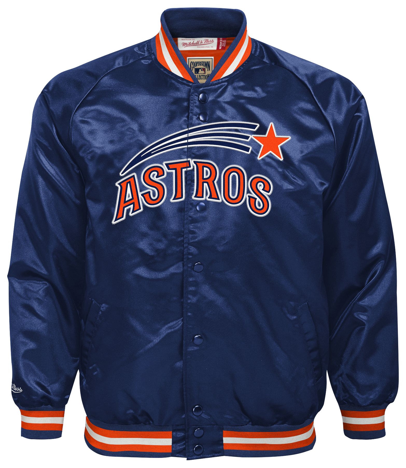 Mitchell & Ness Youth Houston Astros Navy Satin Jacket product image