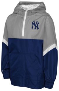 Mitchell & Ness Youth New York Yankees Grey Anorak Windbreaker