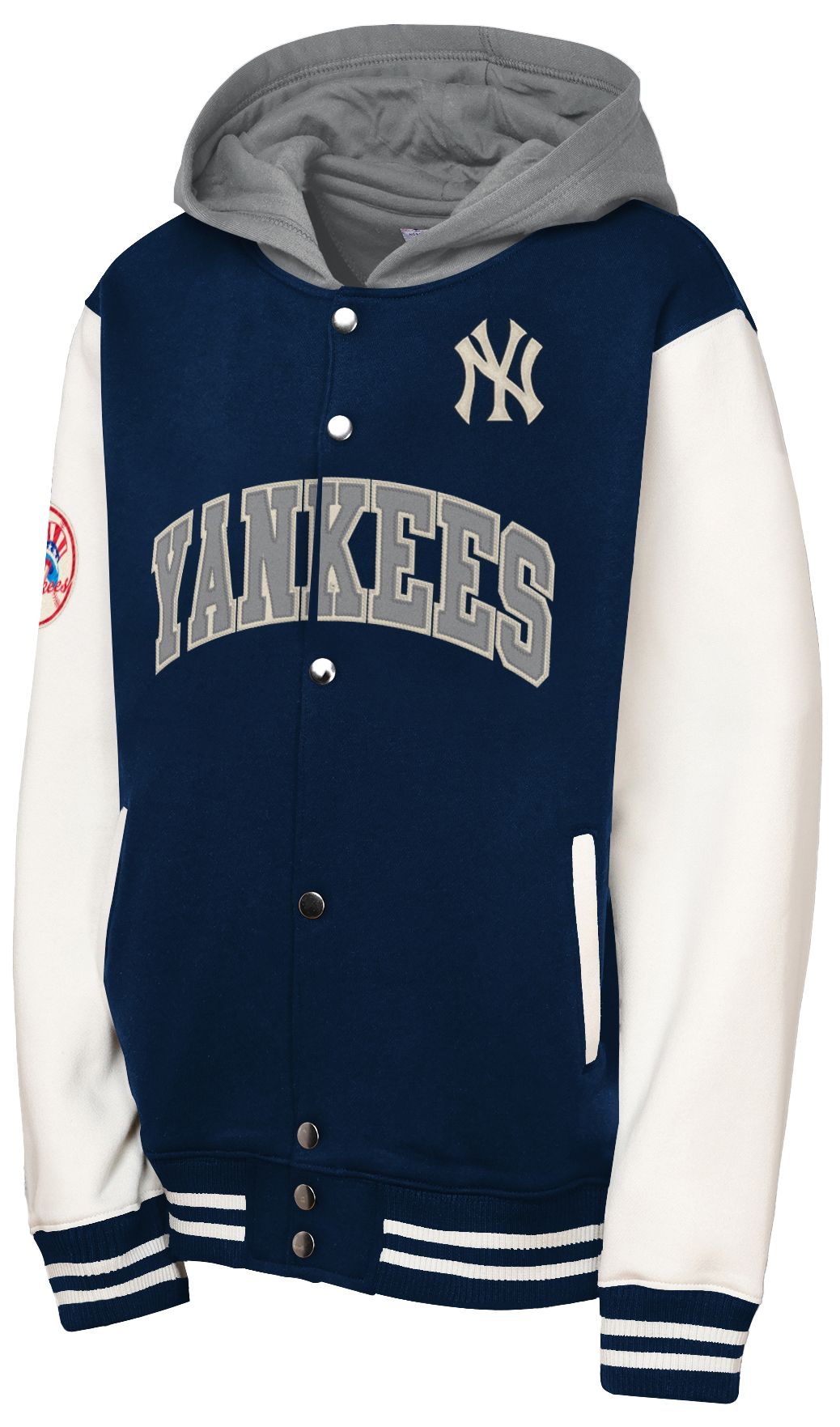 Mitchell & Ness Youth New York Yankees Navy Court Side Fleece Pullover Hoodie product image