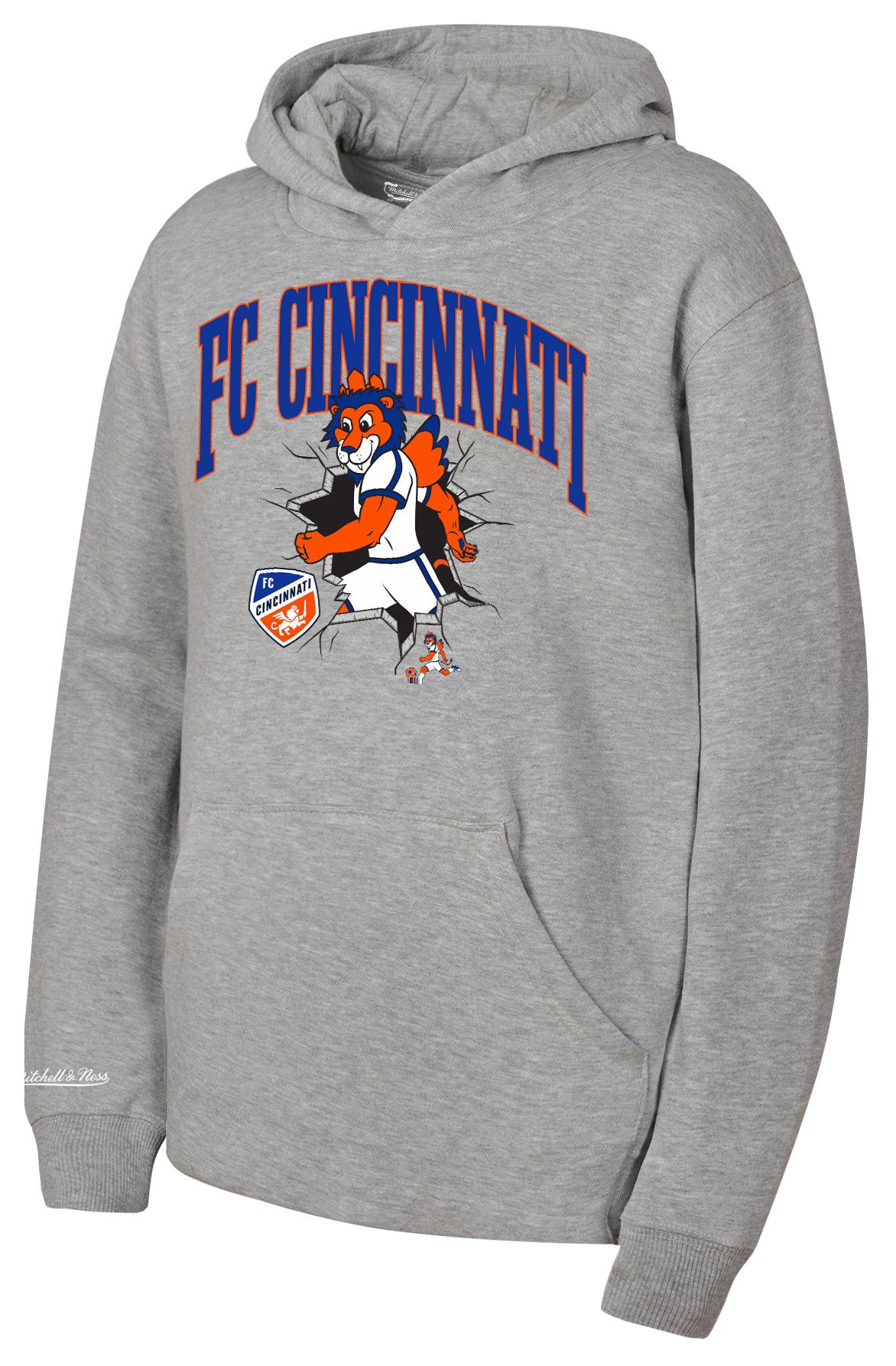 Mitchell & Ness Youth FC Cincinnati Grey Mascot Pullover Hoodie product image