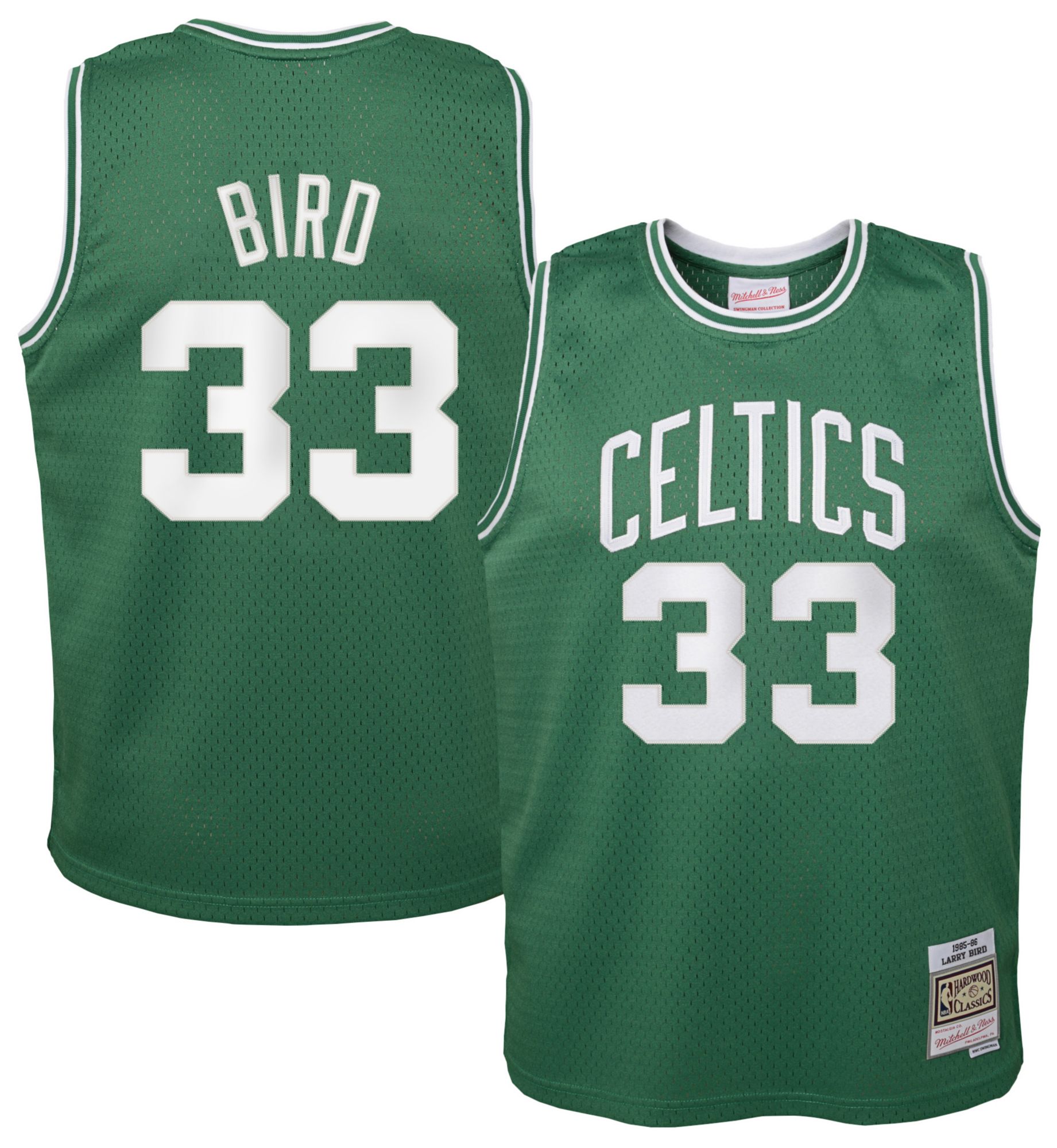 Mitchell & Ness Youth Boston Celtics Larry Bird #33 Green HWC Replica 1985 Jersey product image