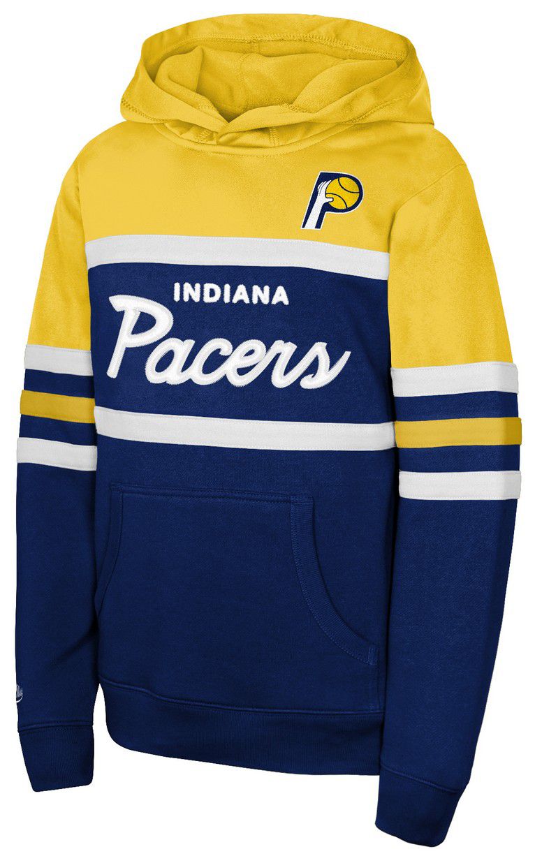 Mitchell & Ness Youth Indiana Pacers Navy Head Coach Pullover Hoodie product image