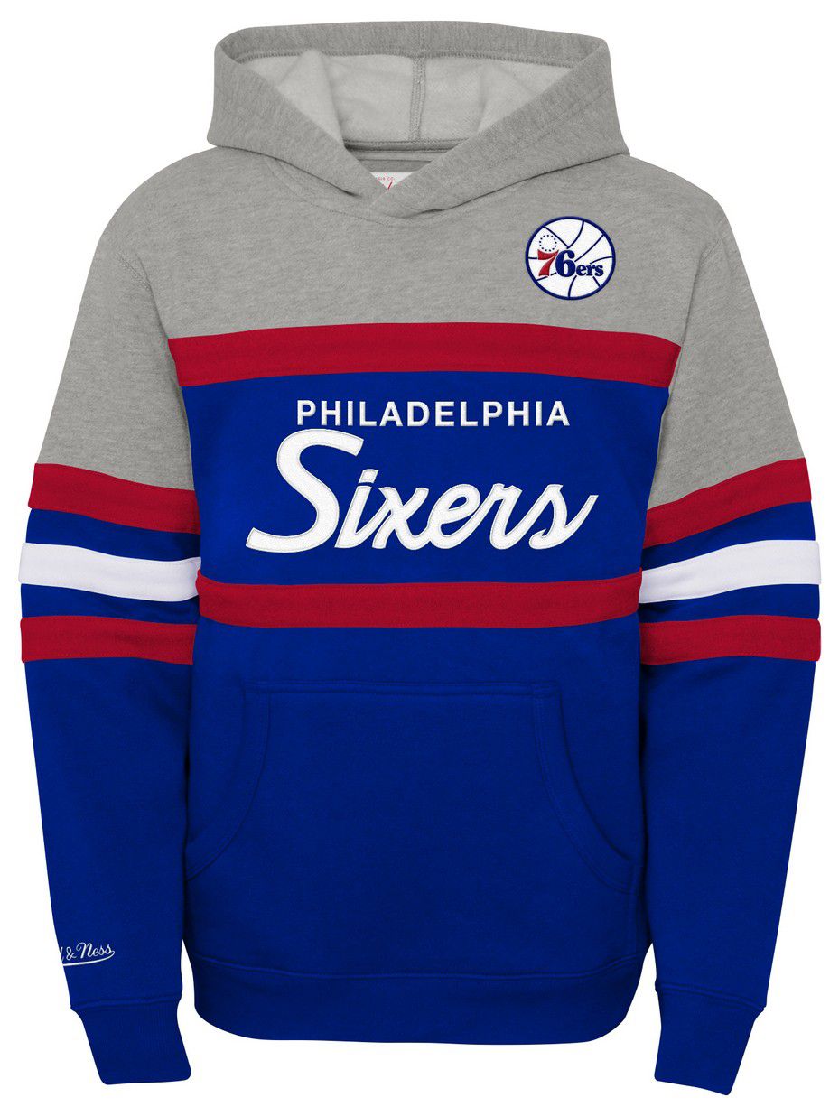 Mitchell & Ness Youth Philadelphia 76ers Blue Head Coach Pullover Hoodie product image