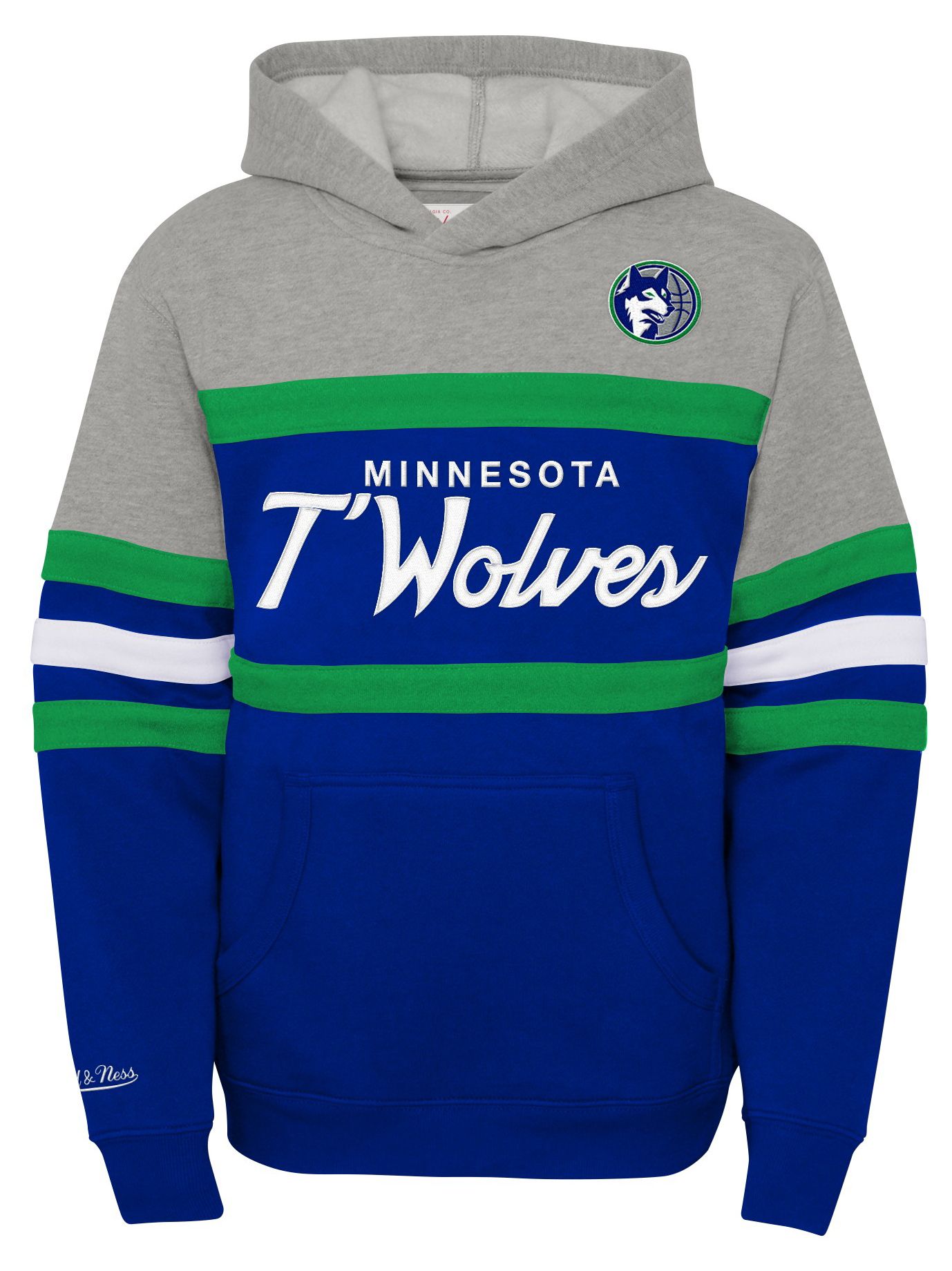 Mitchell & Ness Youth Minnesota Timberwolves Blue Head Coach Pullover Hoodie product image