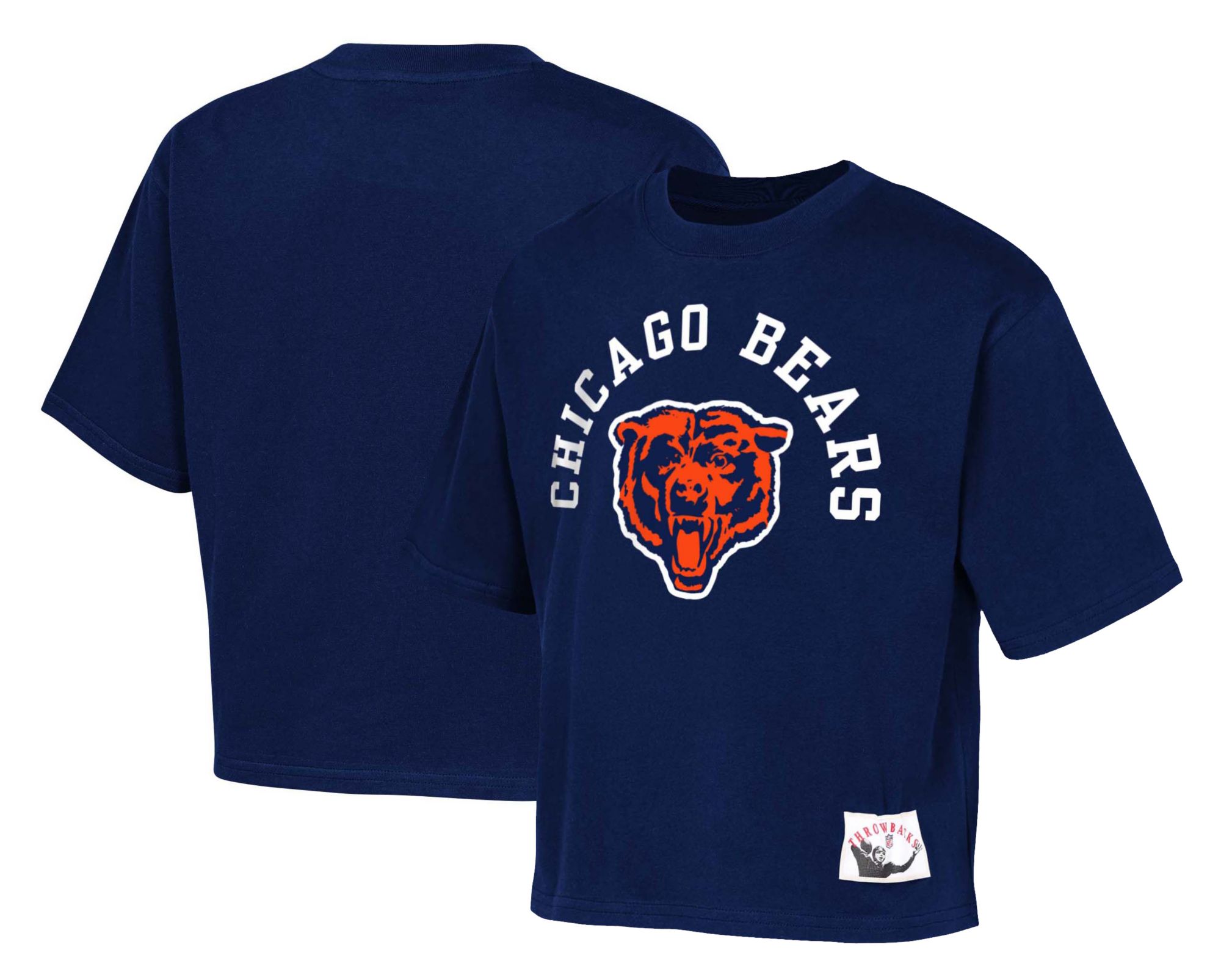 Mitchell & Ness Girls' Chicago Bears Navy Oversized Short Sleeve T-Shirt product image