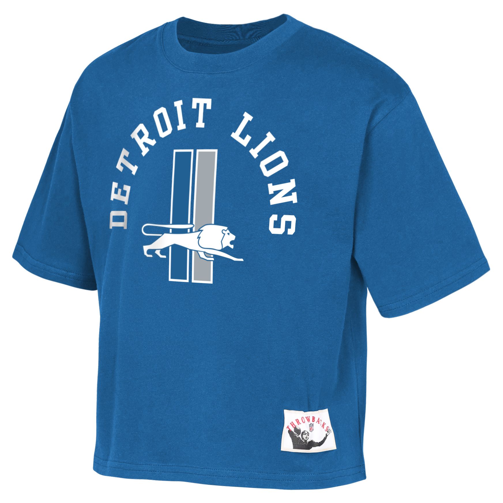 Mitchell & Ness Girls' Detroit Lions Blue Oversized Short Sleeve T-Shirt product image