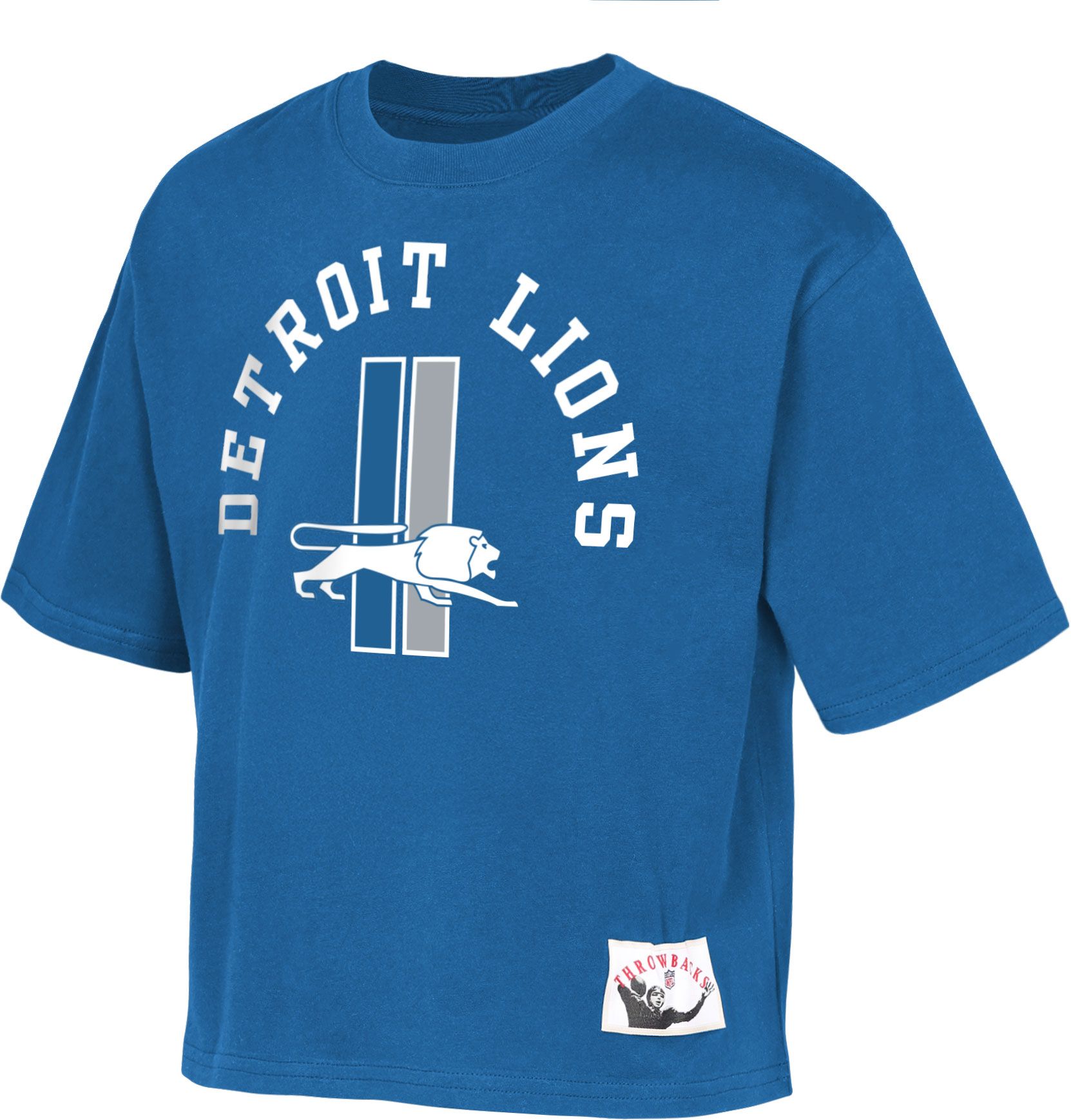 Mitchell & Ness Girls' Detroit Lions White Cropped Mesh Top product image
