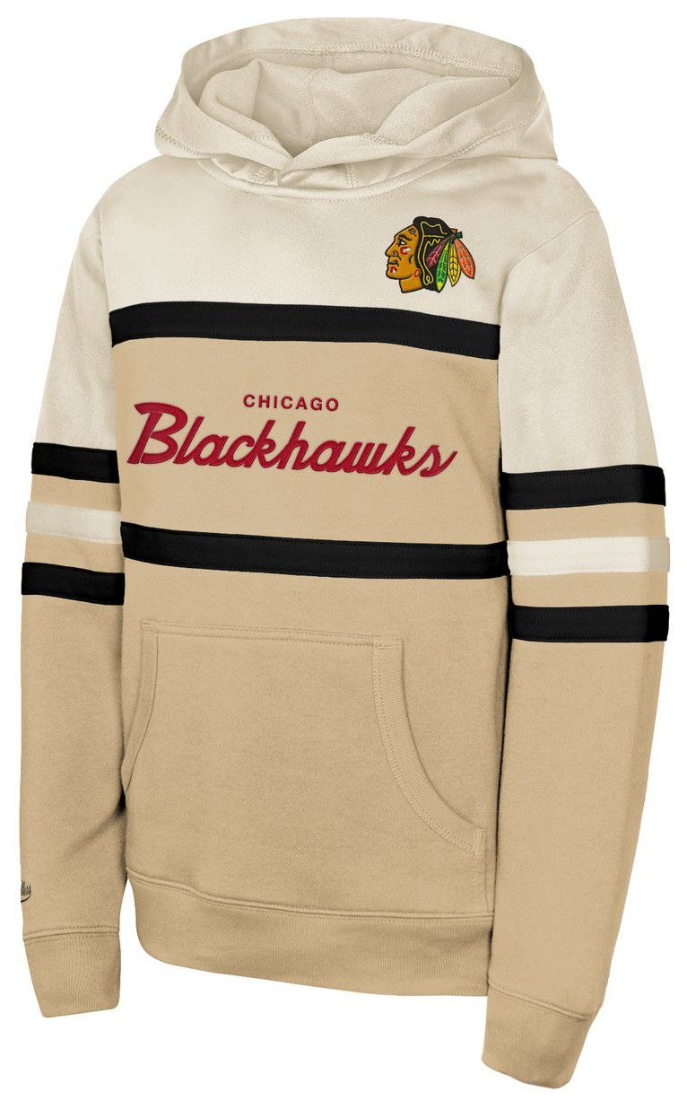 Mitchell & Ness Youth Chicago Blackhawks Cream Head Coach Hoodie product image