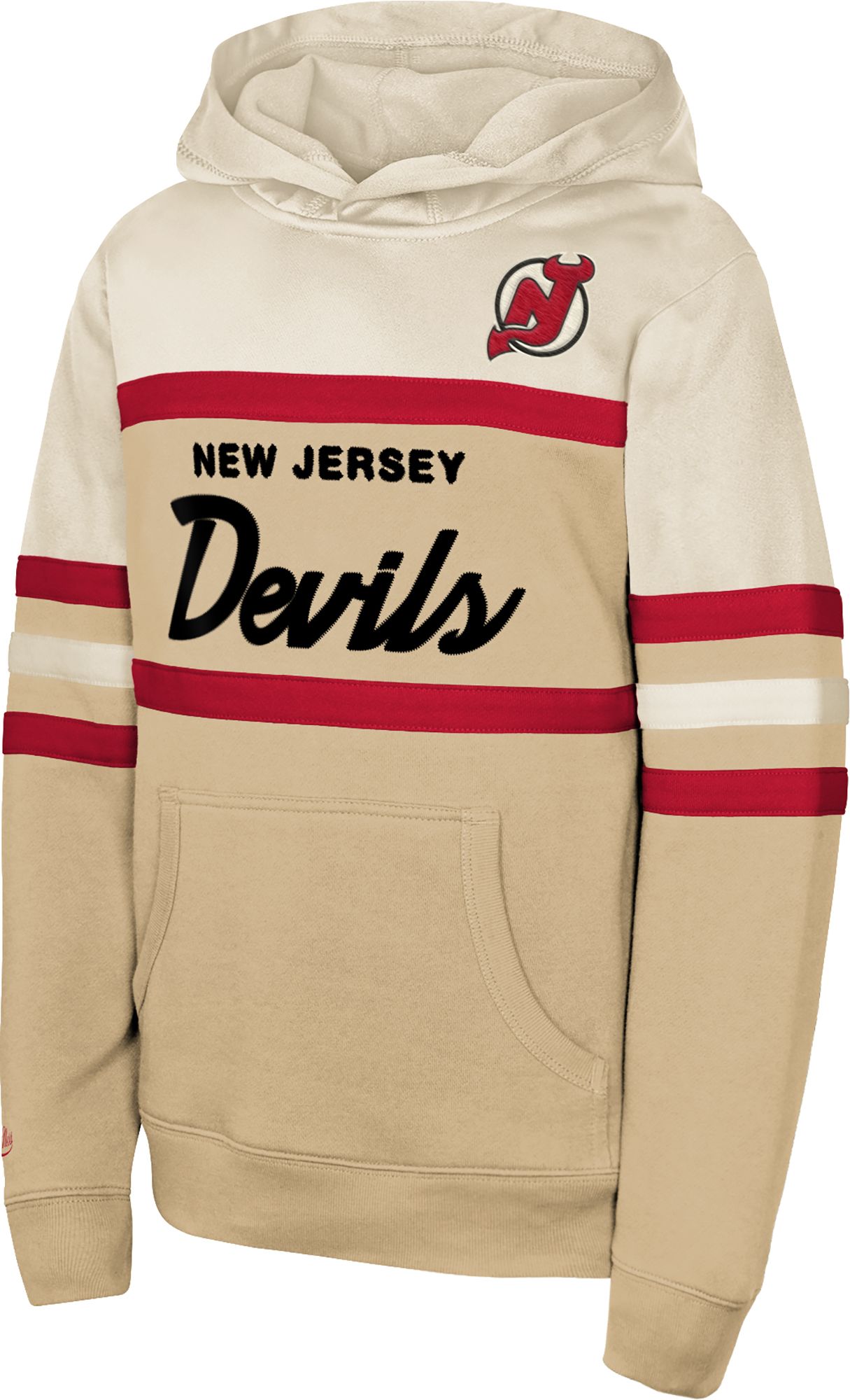 Mitchell & Ness Youth New Jersey Devils Cream Head Coach Hoodie product image