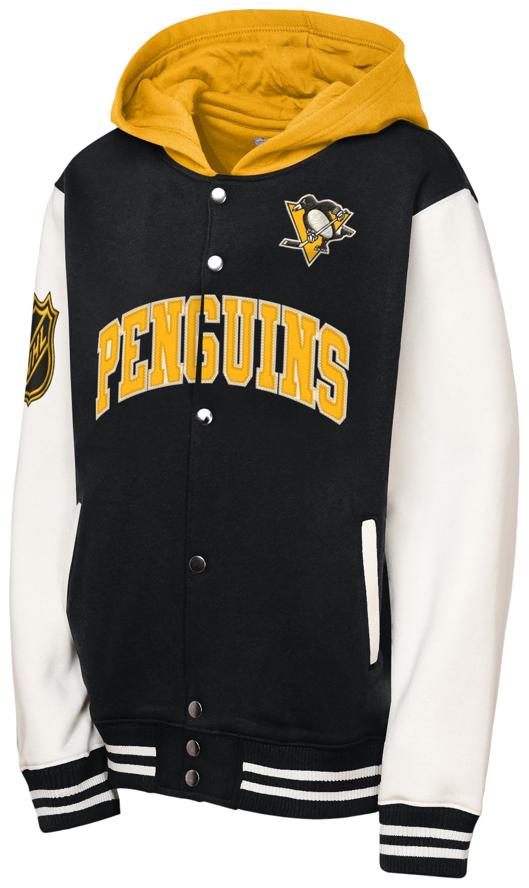 Mitchell & Ness Youth Pittsburgh Penguins Black Court Side Jacket product image