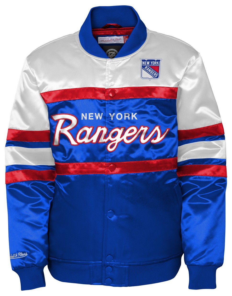 Mitchell & Ness Youth New York Rangers Royal Full-Zip Jacket product image