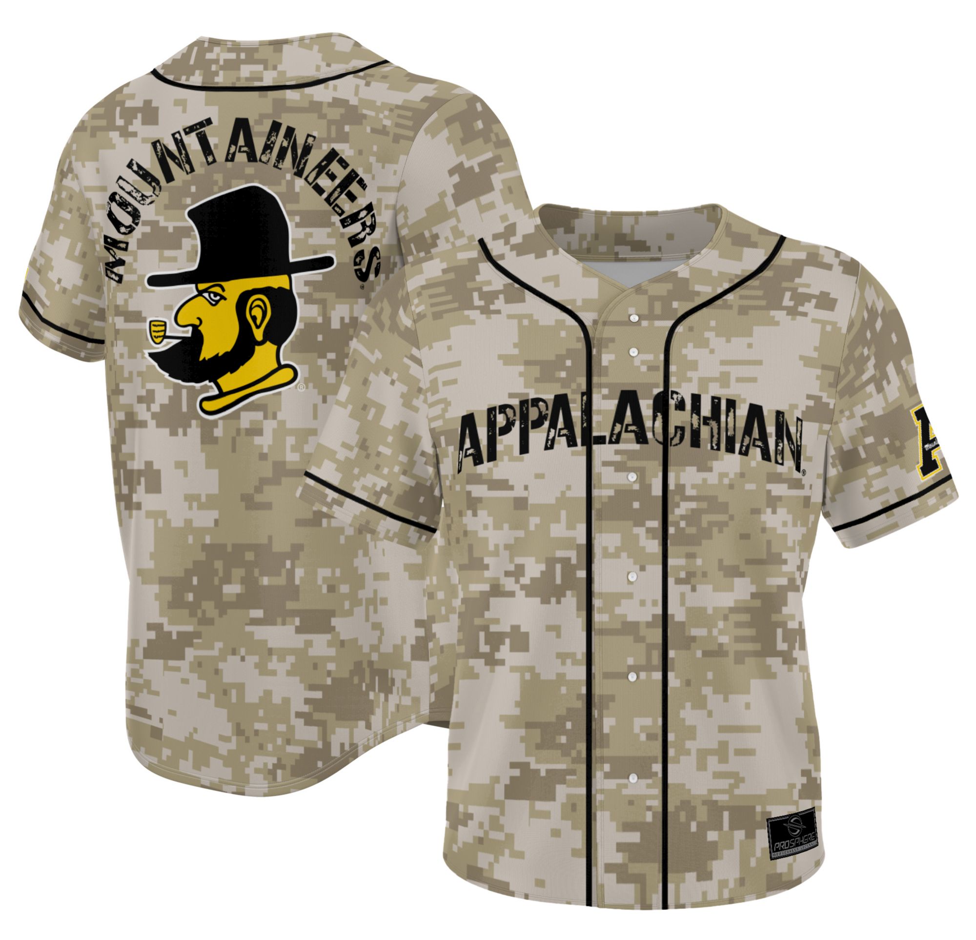 ProSphere Adult Appalachian State Mountaineers Tan Digicamo Digicamo Baseball Jersey product image