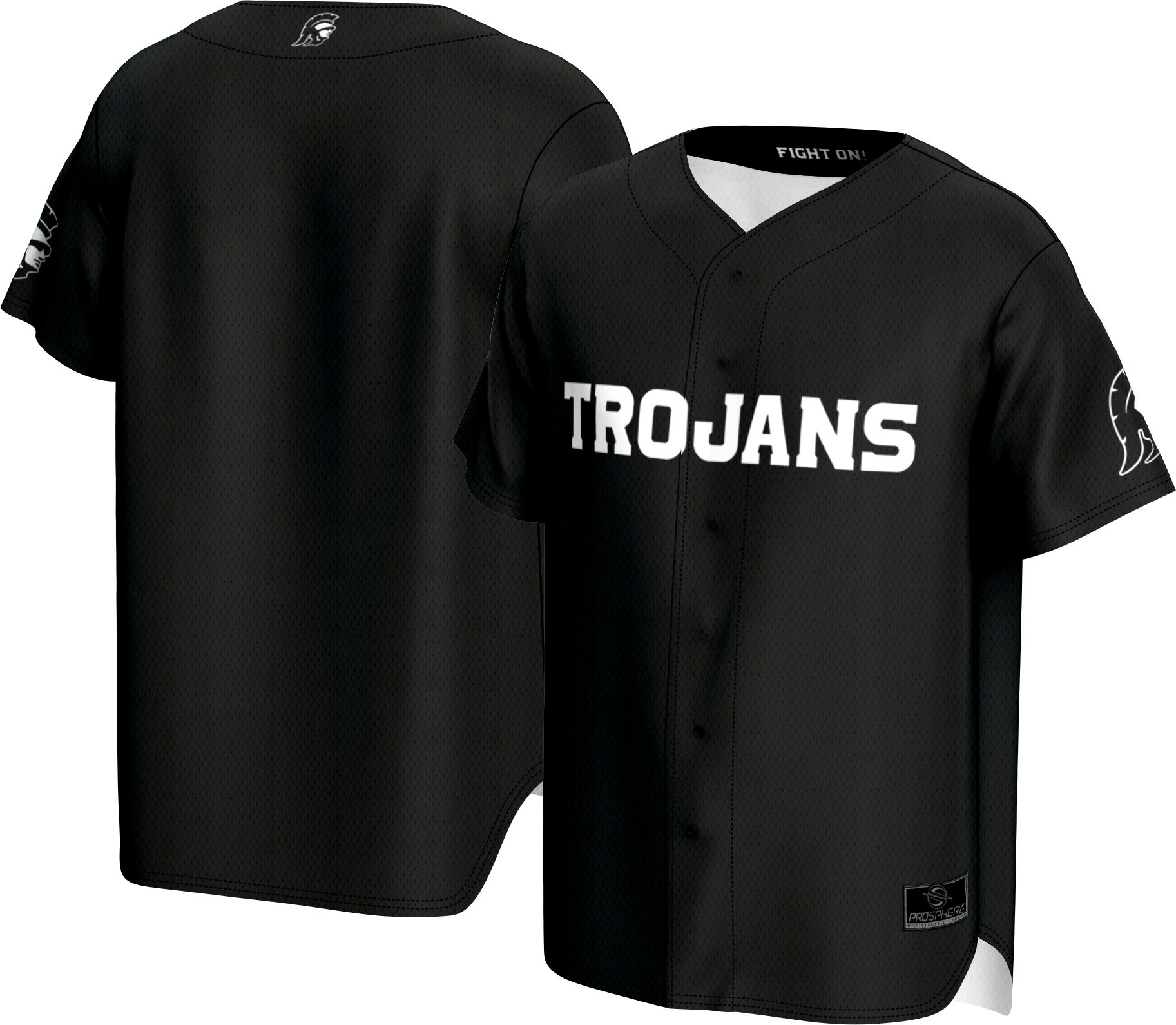 ProSphere Adult USC Trojans Black/White Baseball Jersey product image