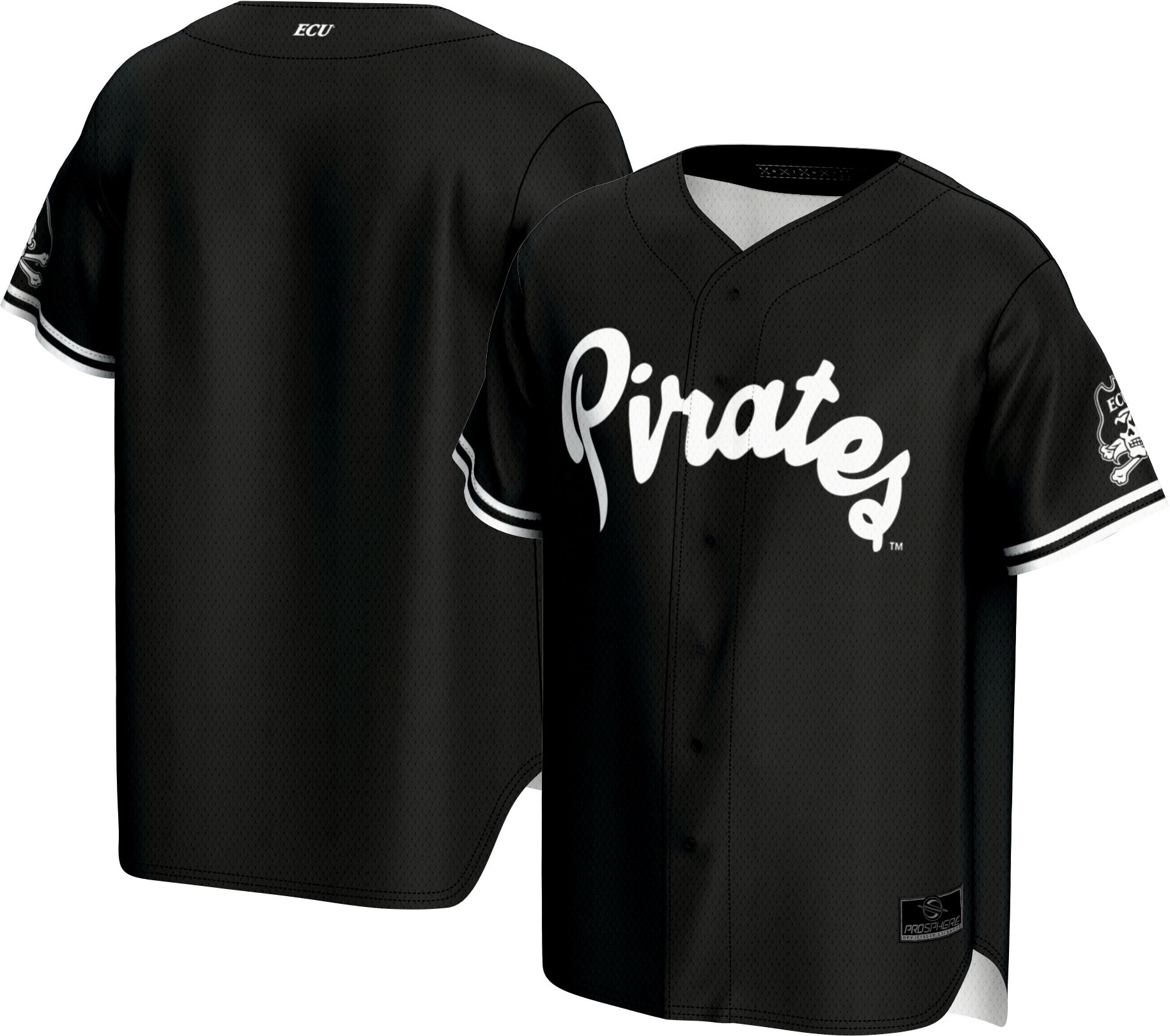 ProSphere Adult East Carolina Pirates Black Baseball Jersey product image