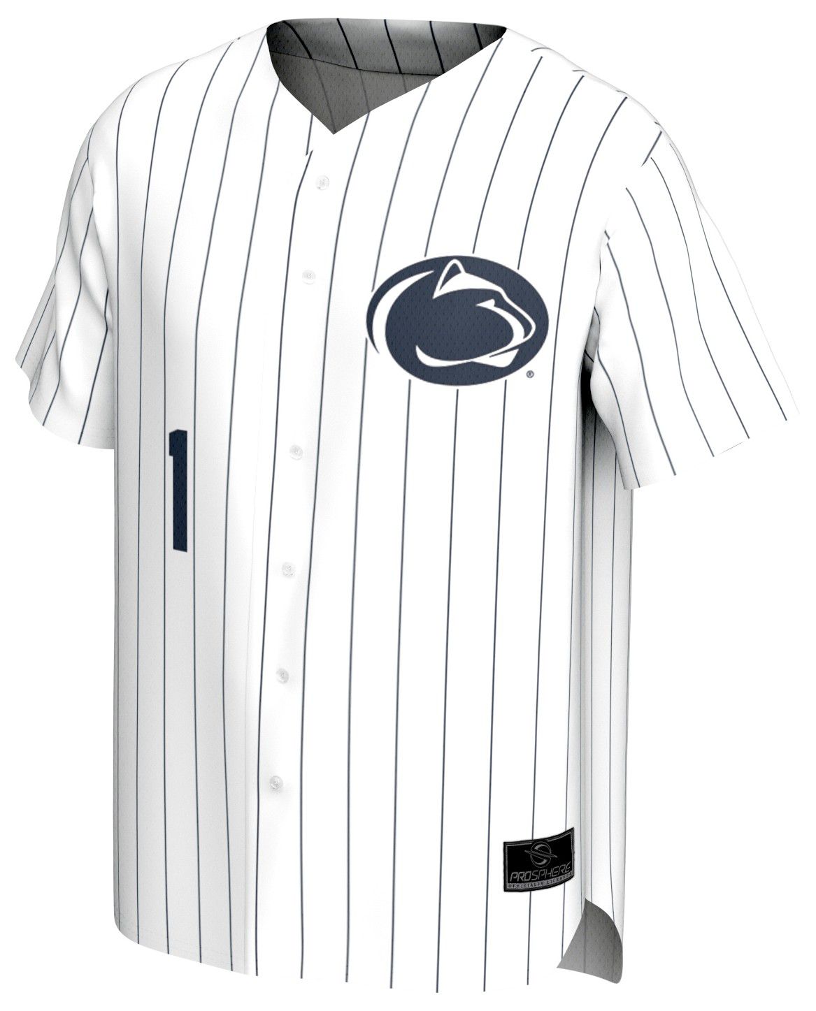 ProSphere Men's Penn State Nittany Lions White Pinstripe Baseball Jersey product image
