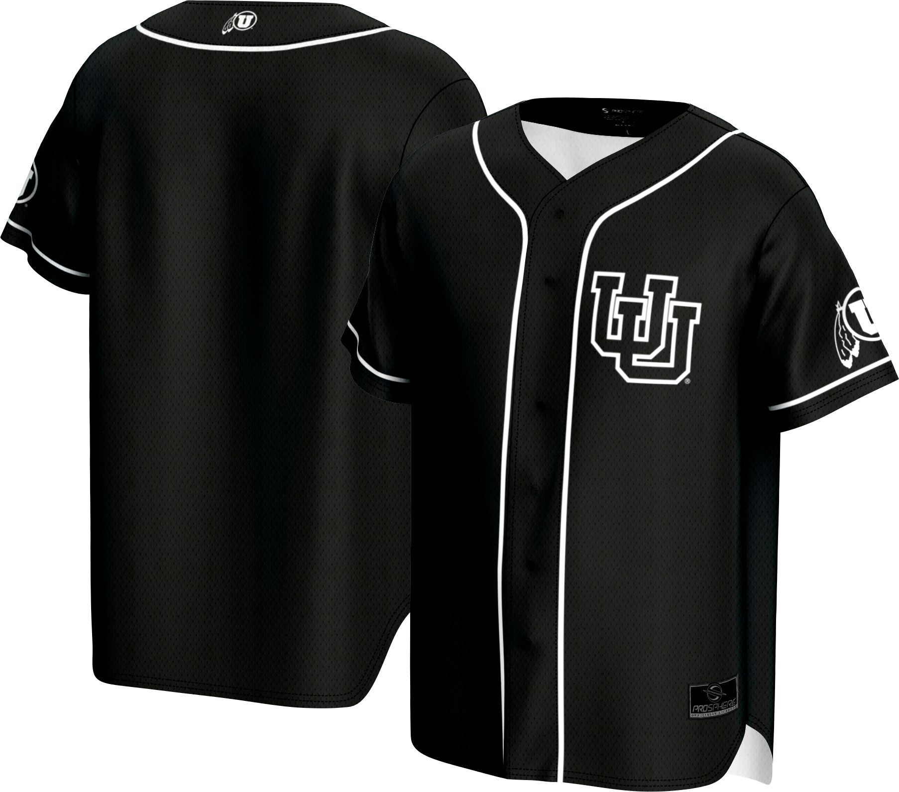 ProSphere Adult Utah Utes Black Baseball Jersey product image