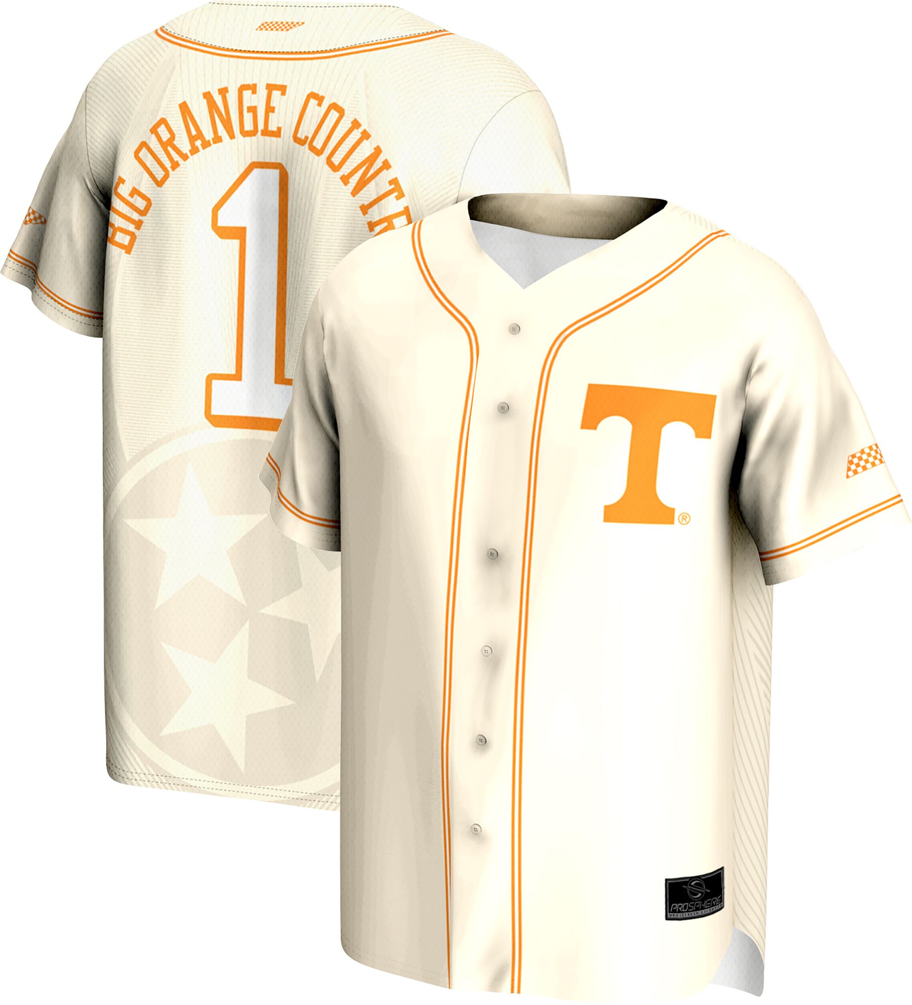 ProSphere Men's Tennessee Volunteers Natural Baseball Jersey product image