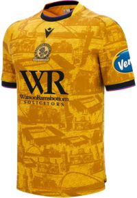 Macron Adult Blackburn Rovers 2025 Gold Authentic Away Jersey
