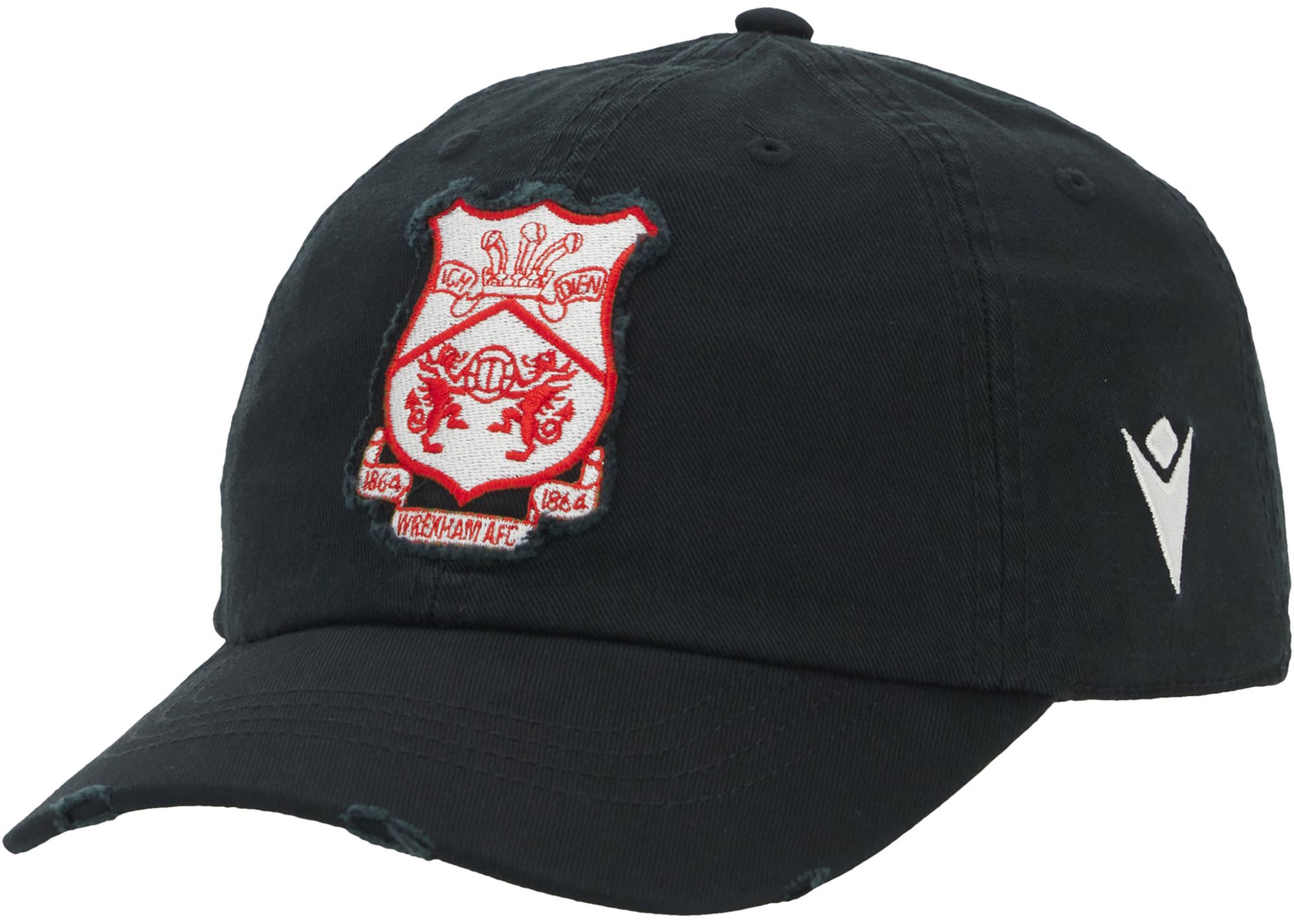 Macron Adult Wrexham 2025 Black Logo Dad Hat product image