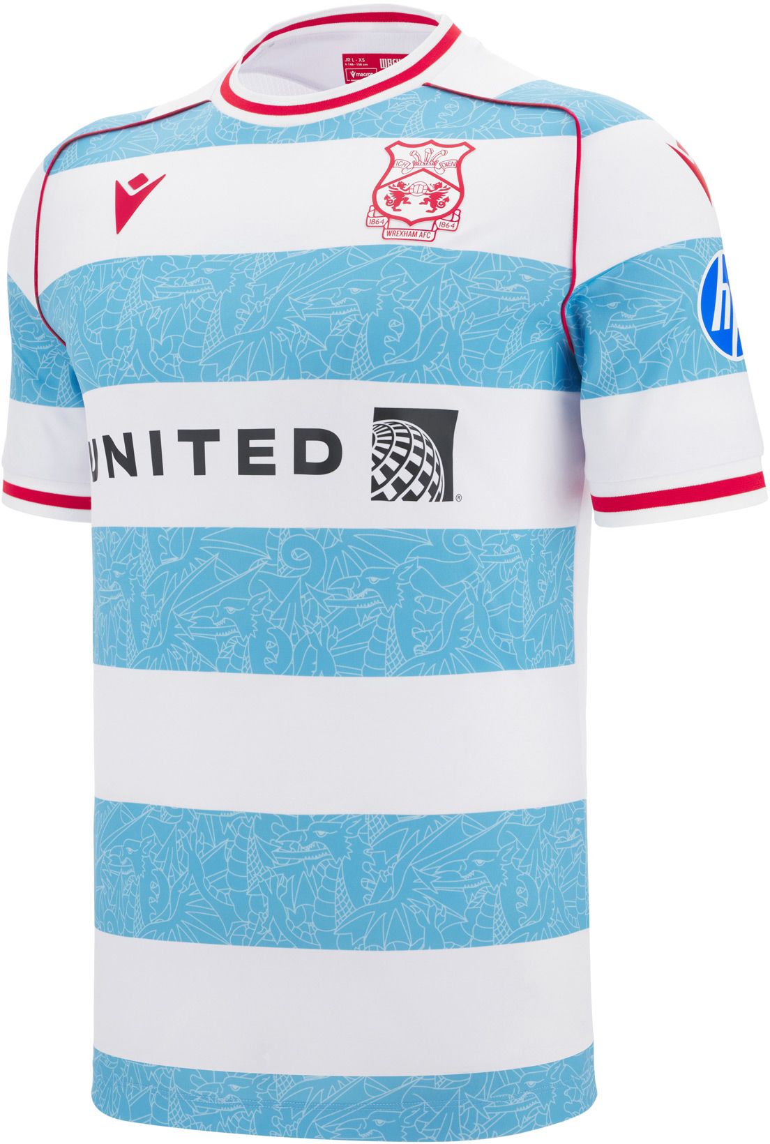 Macron Youth Wrexham 2025 White Third Authentic Jersey product image