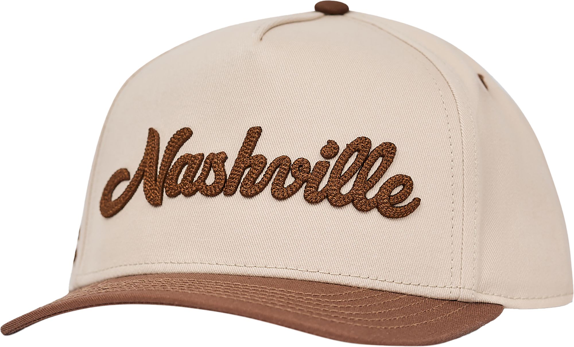 Nash Adult Nashville Brown Chain Stitch Snapback Hat product image