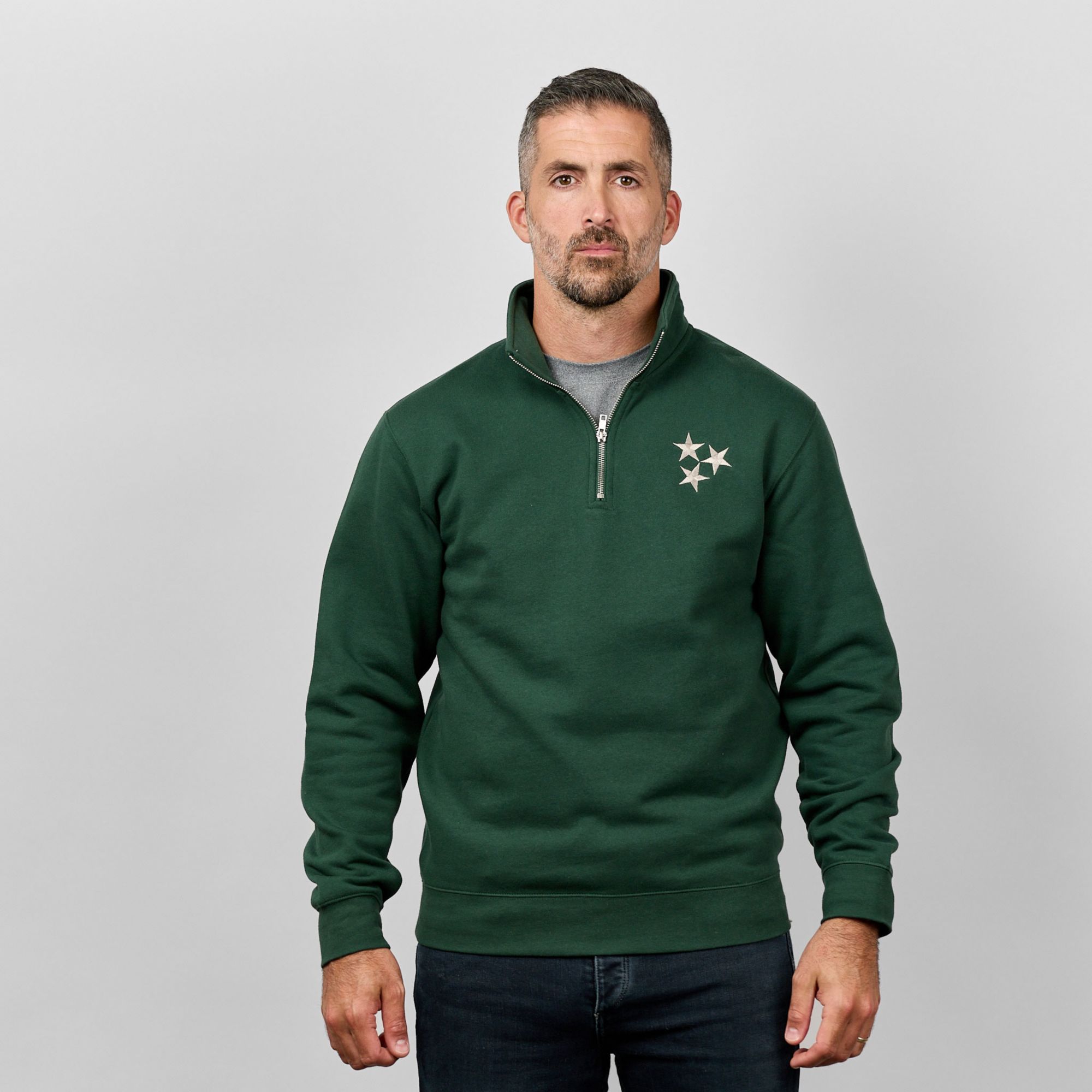 Nash Adult Nashville Pine Green Everyday Tristar Quarter-Zip Pullover product image