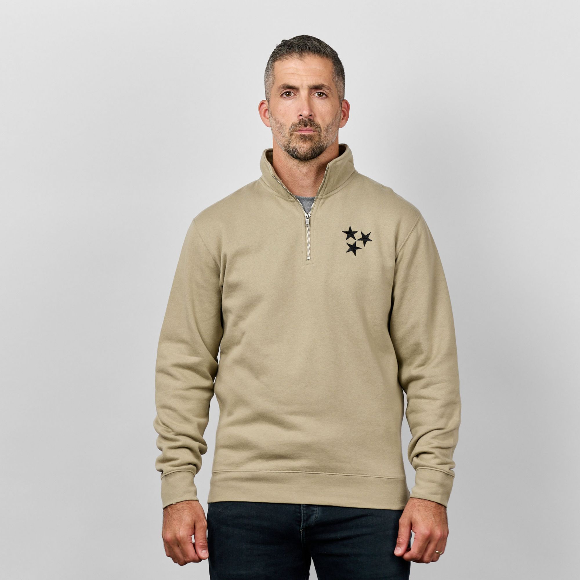Nash Adult Nashville Grey Everyday Tristar Quarter-Zip Pullover product image