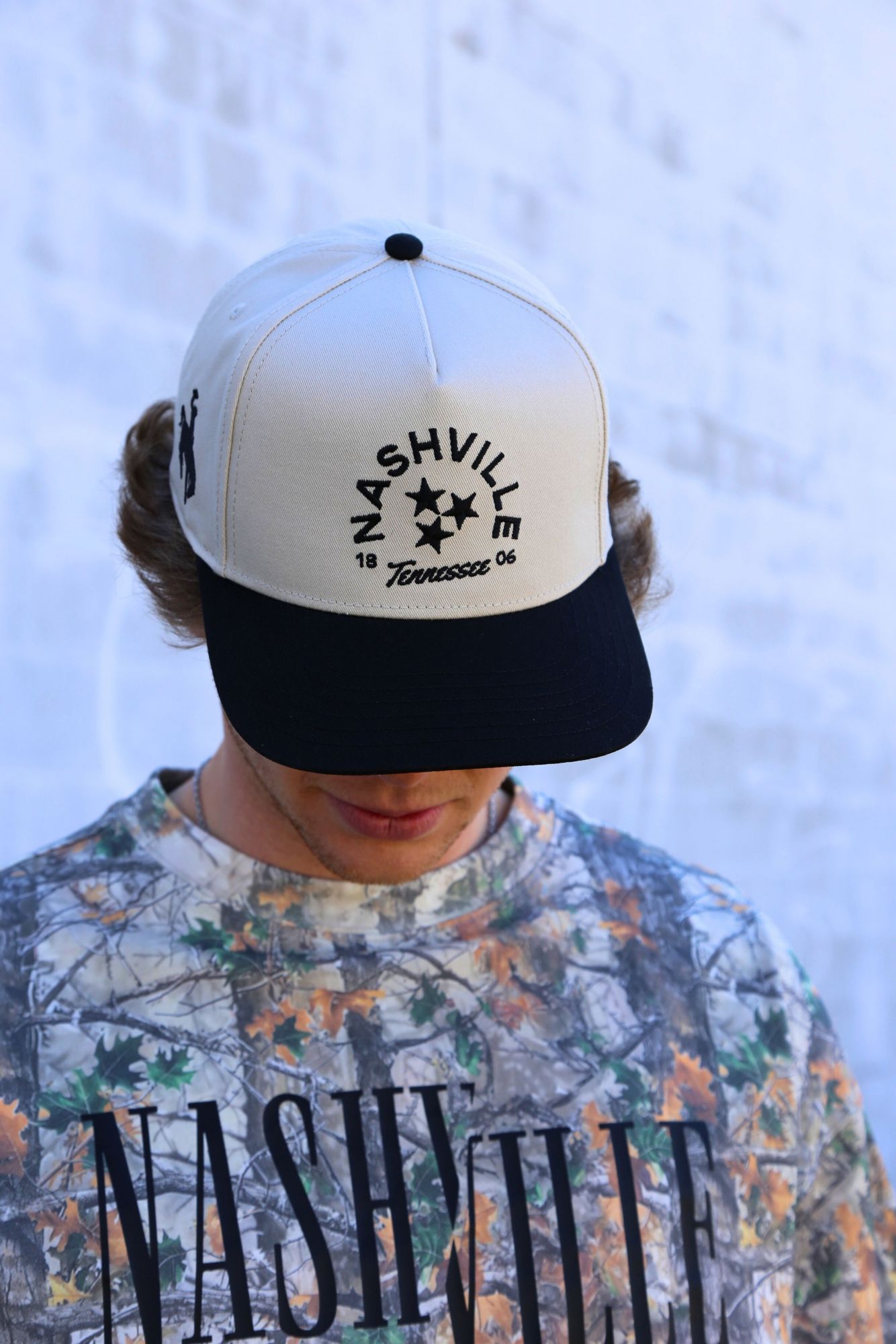 Nash Adult Nashville Black Tri-Star Snapback Adjustable Hat product image