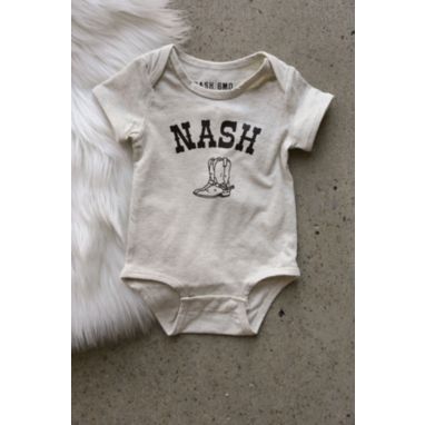 sorry, Nash Infant Nashville Cream Boots Onesie is currently out of stock