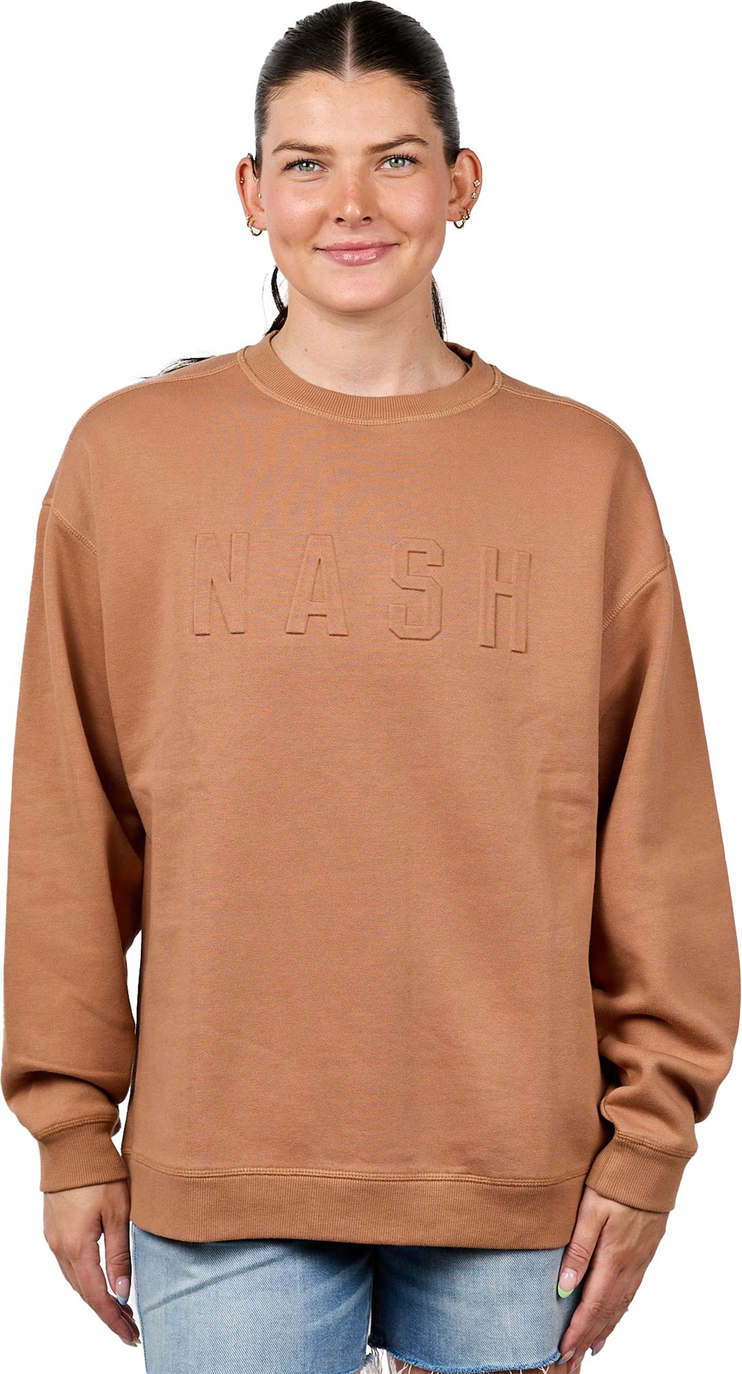 Nash Women's Nashville Mocha Iconic Crewneck Sweatshirt product image