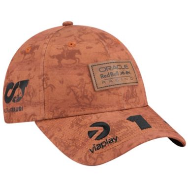 sorry, New Era Adult Brown Austin Max Verstappen #1 9Forty Adjustable Hat is currently out of stock
