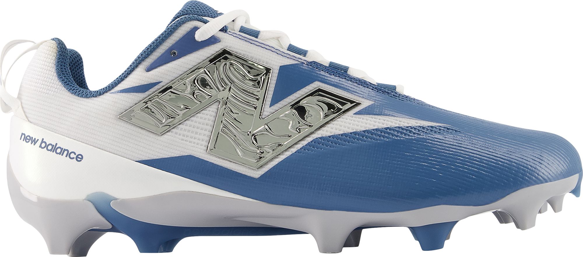 New Balance Burn X5 Liquid Silver Lacrosse Cleats product image