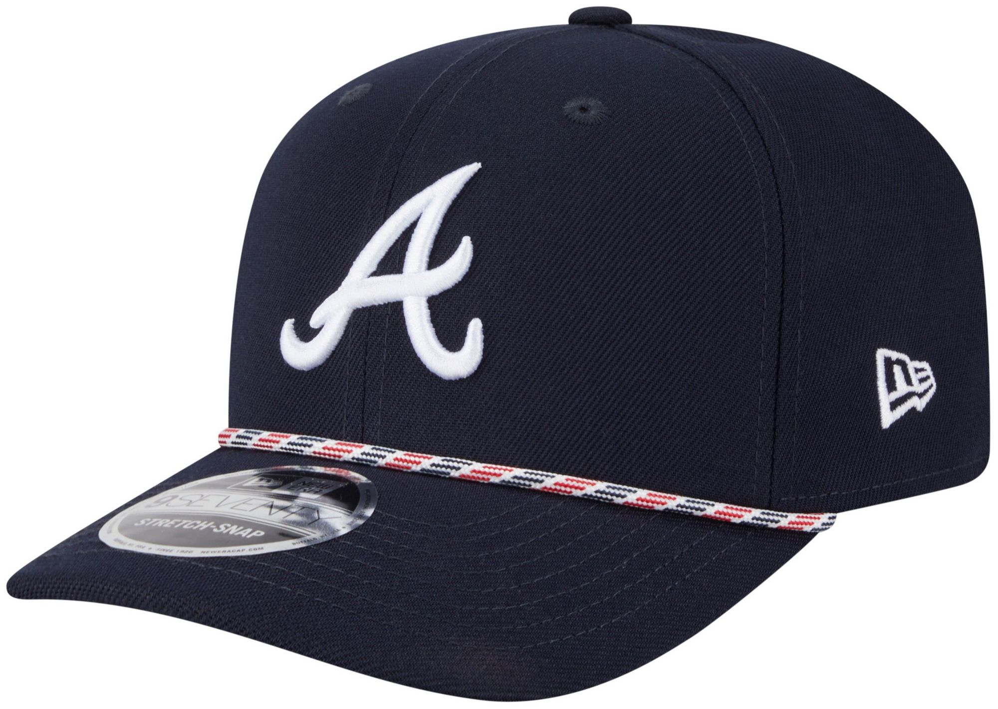 New Era Adult Atlanta Braves Navy Multi Rope 9Seventy Adjustable Stretch-Snap Hat product image