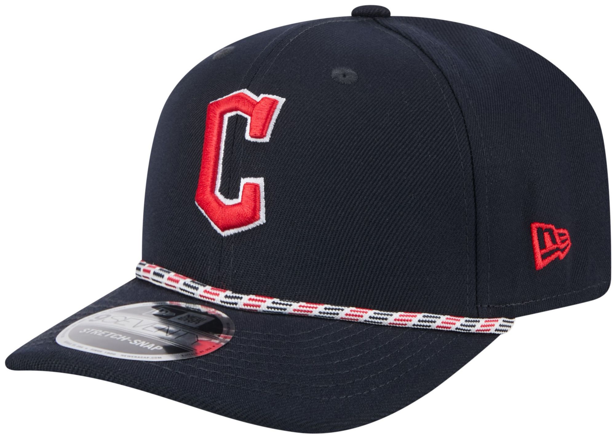 New Era Adult Cleveland Guardians Navy Multi Rope 9Seventy Adjustable Stretch-Snap Hat product image