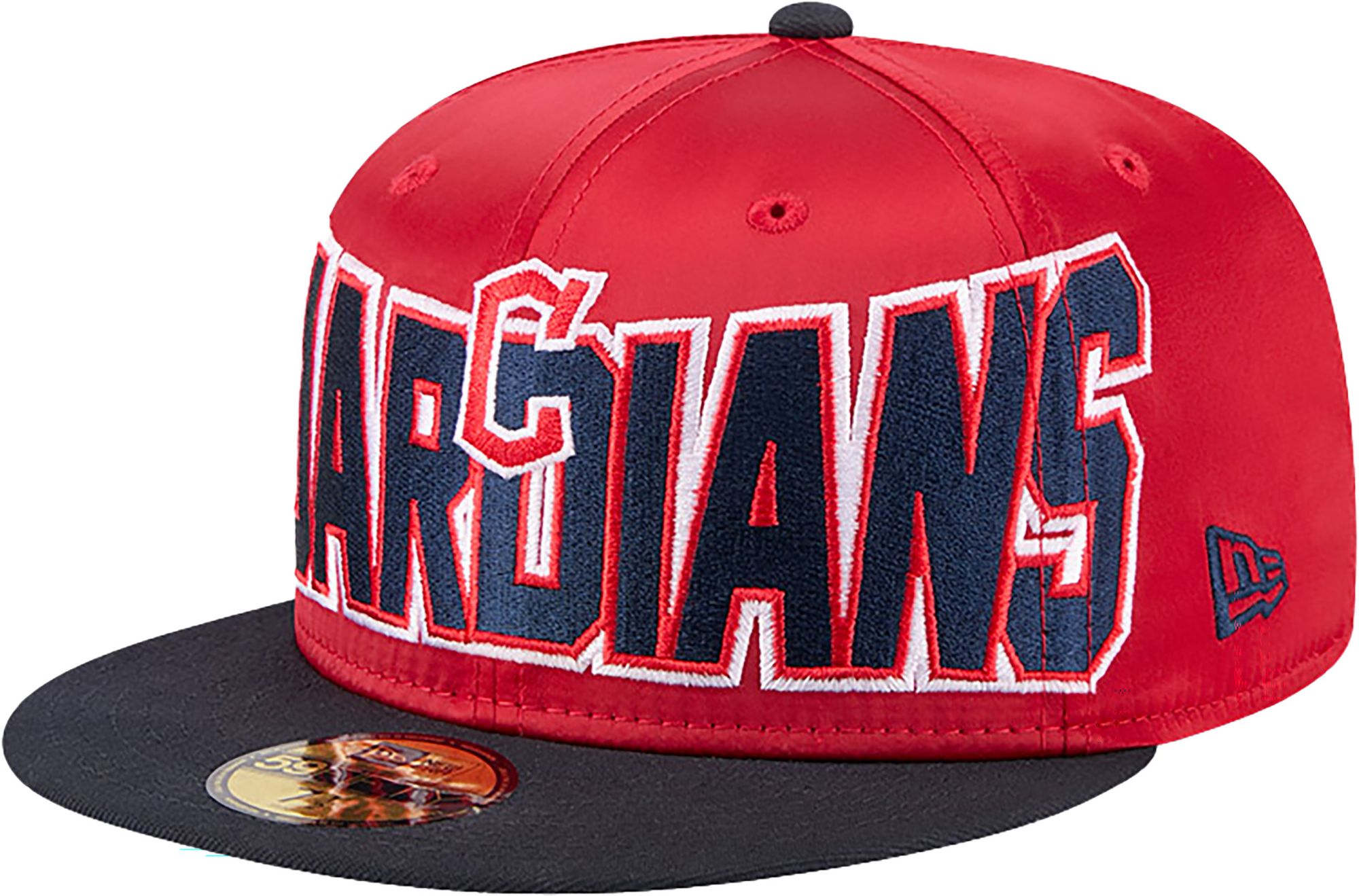New Era Adult Cleveland Guardians Red Satin 59Fifty Fitted Hat product image