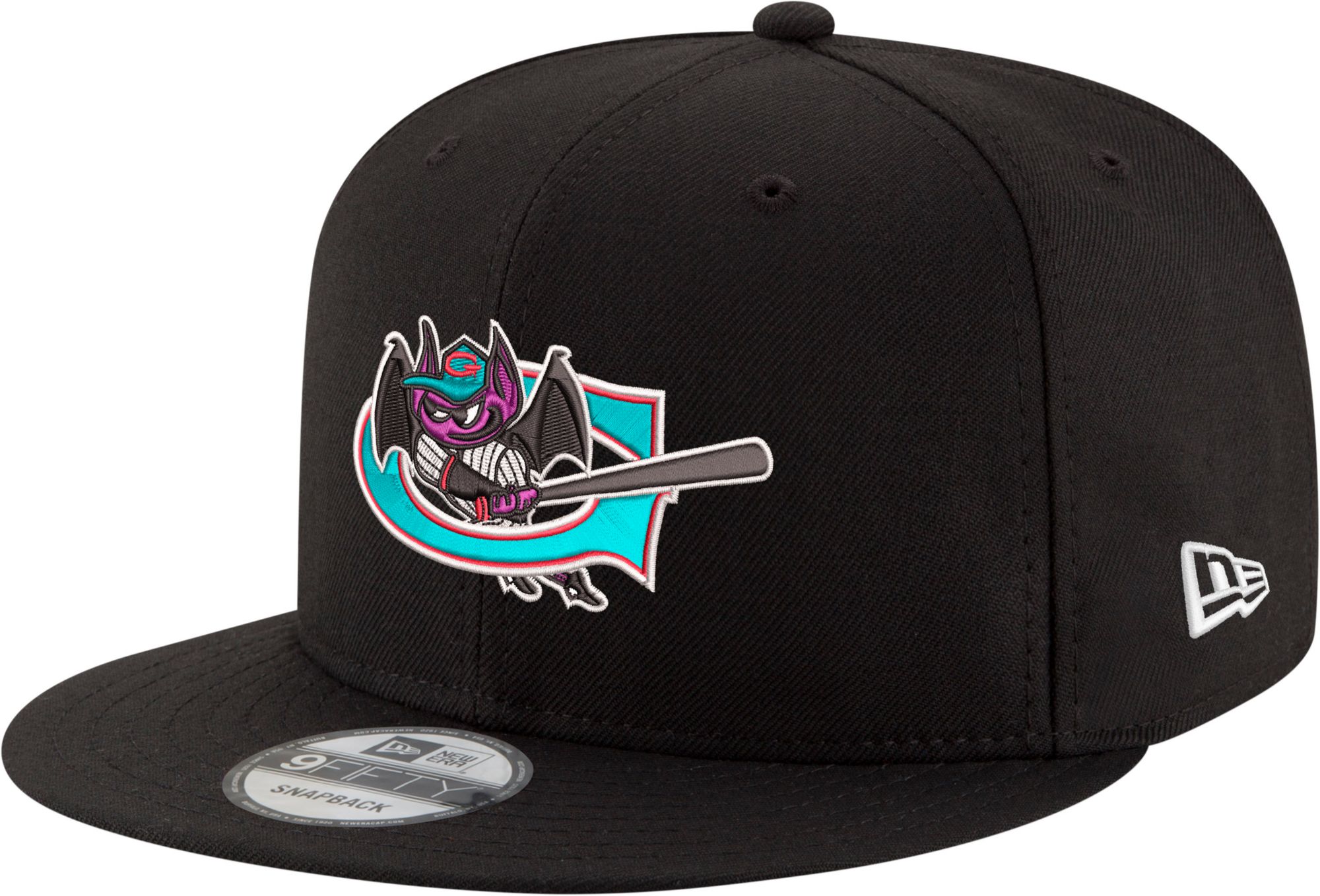 New Era Adult Greensboro Grasshoppers Black Bats 9Fifty Hat product image