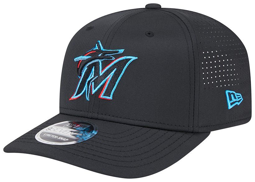 New Era Adult Miami Marlins Blue 9Seventy Adjustable Stretch-Snap