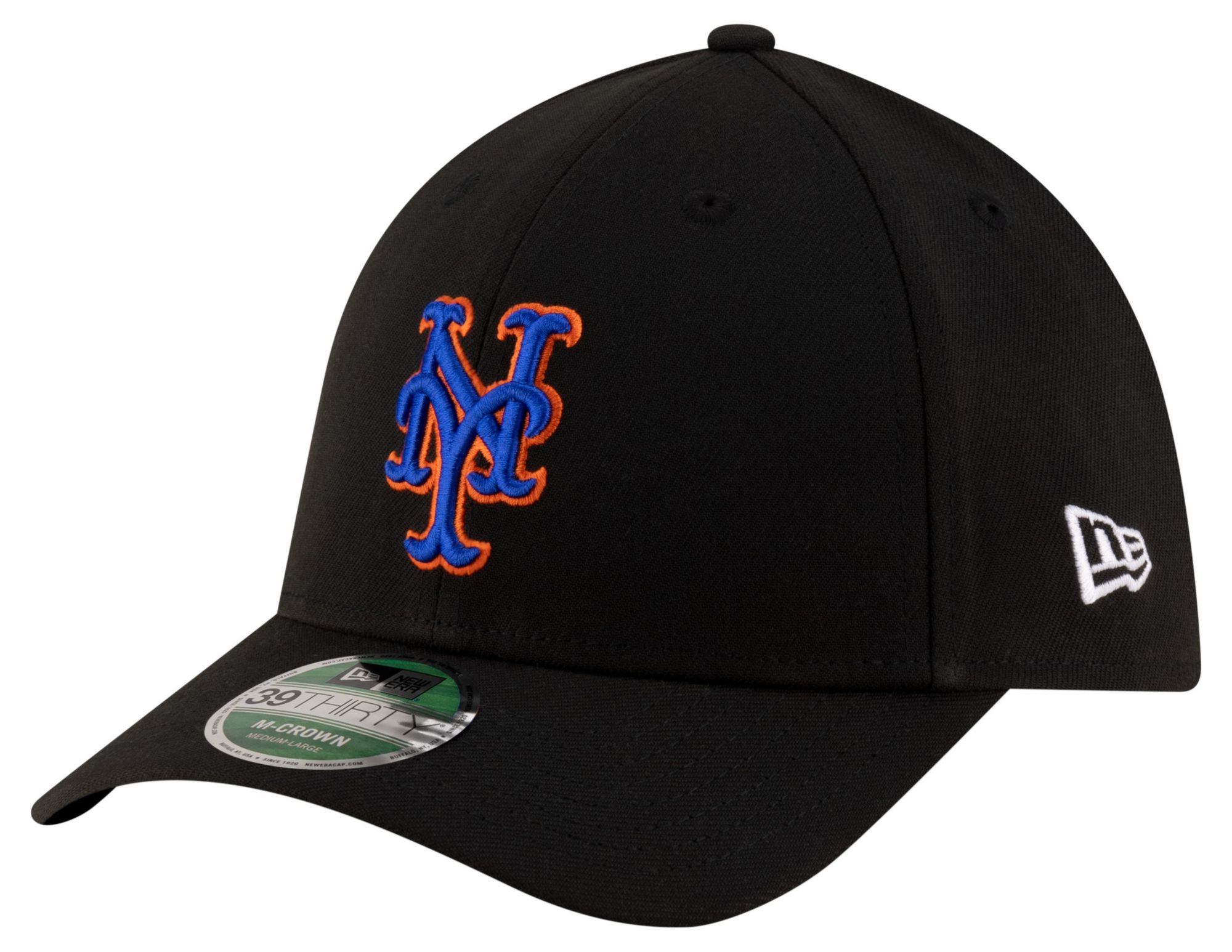 New Era Adult New York Mets Black Alternate 39Thirty Replica Player Hat product image