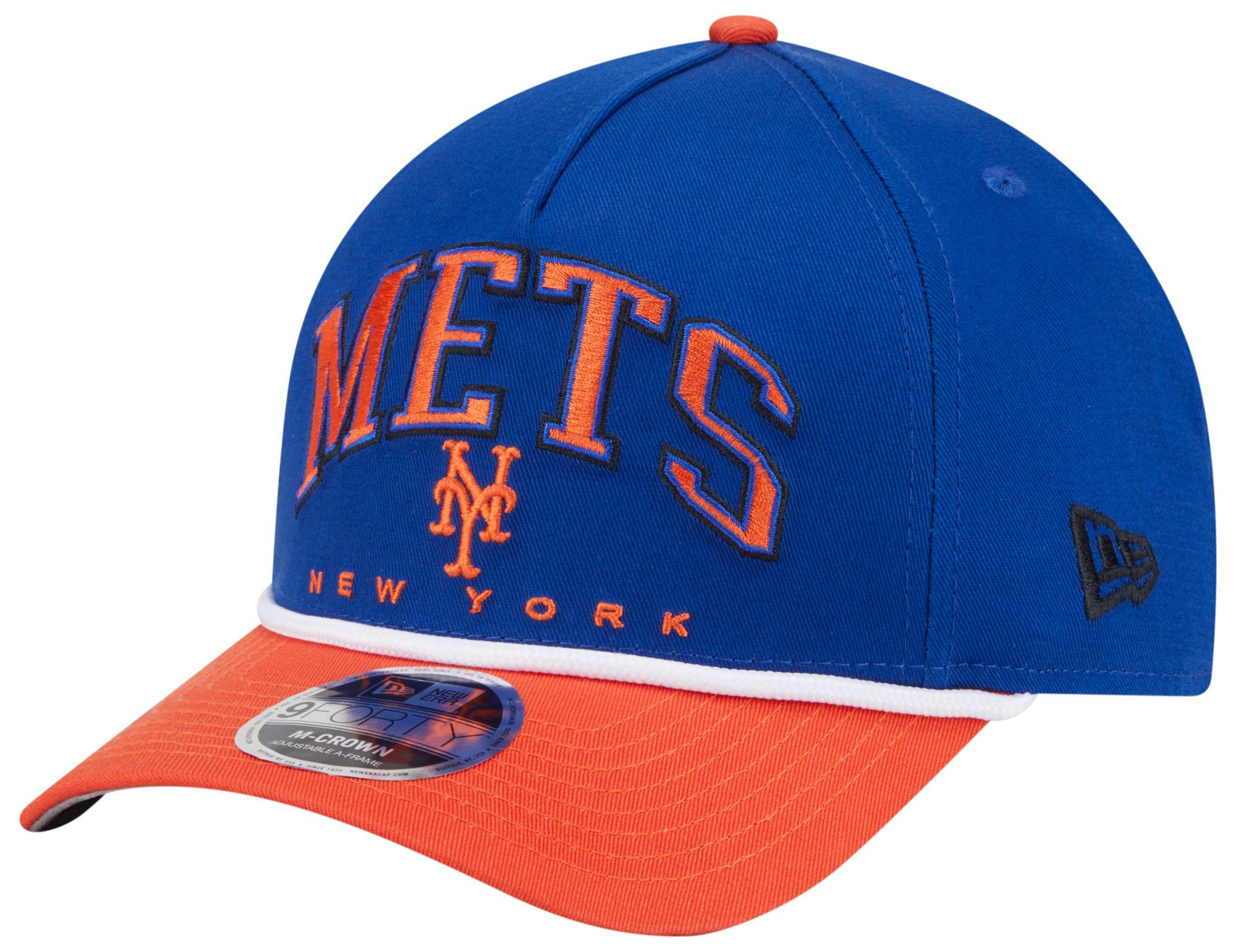 New Era Adult New York Mets Blue Arch Meduim Crown 9Forty Adjustable Hat product image