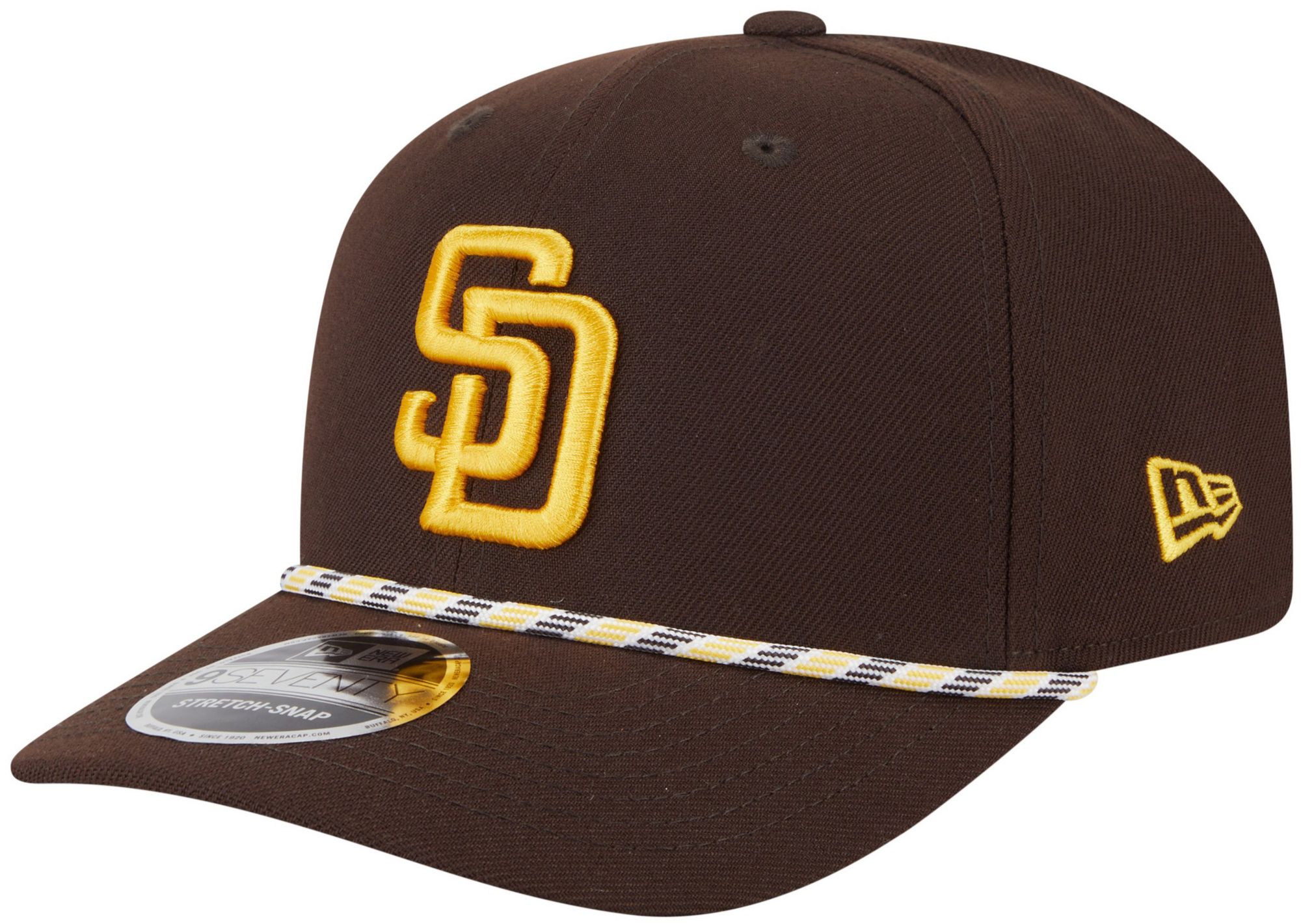 New Era Adult San Diego Padres Brown Multi Rope 9Seventy Adjustable Stretch-Snap Hat product image