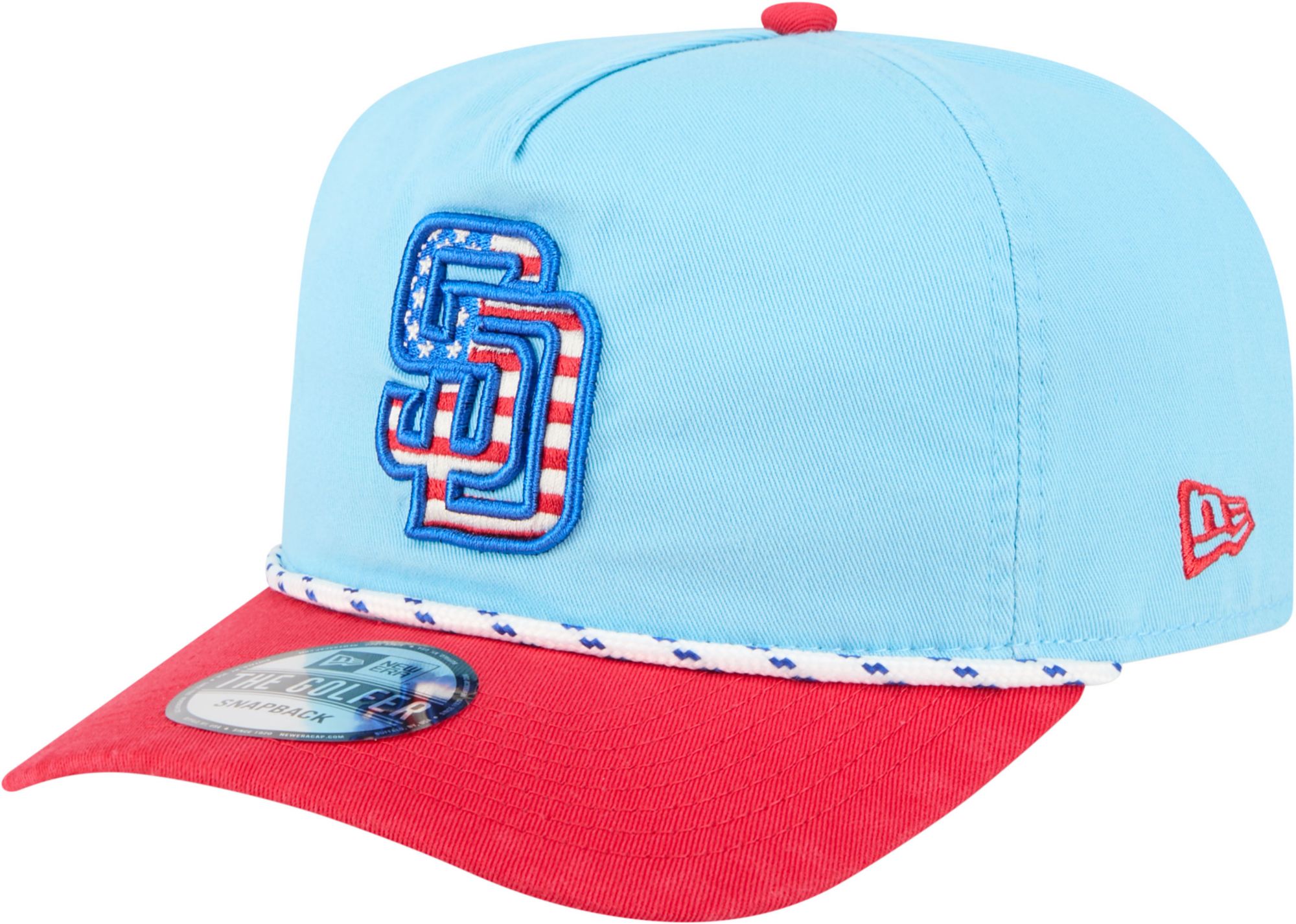 New Era Adult San Diego Padres Fourth of July 2025 Light Blue Golfer Hat product image