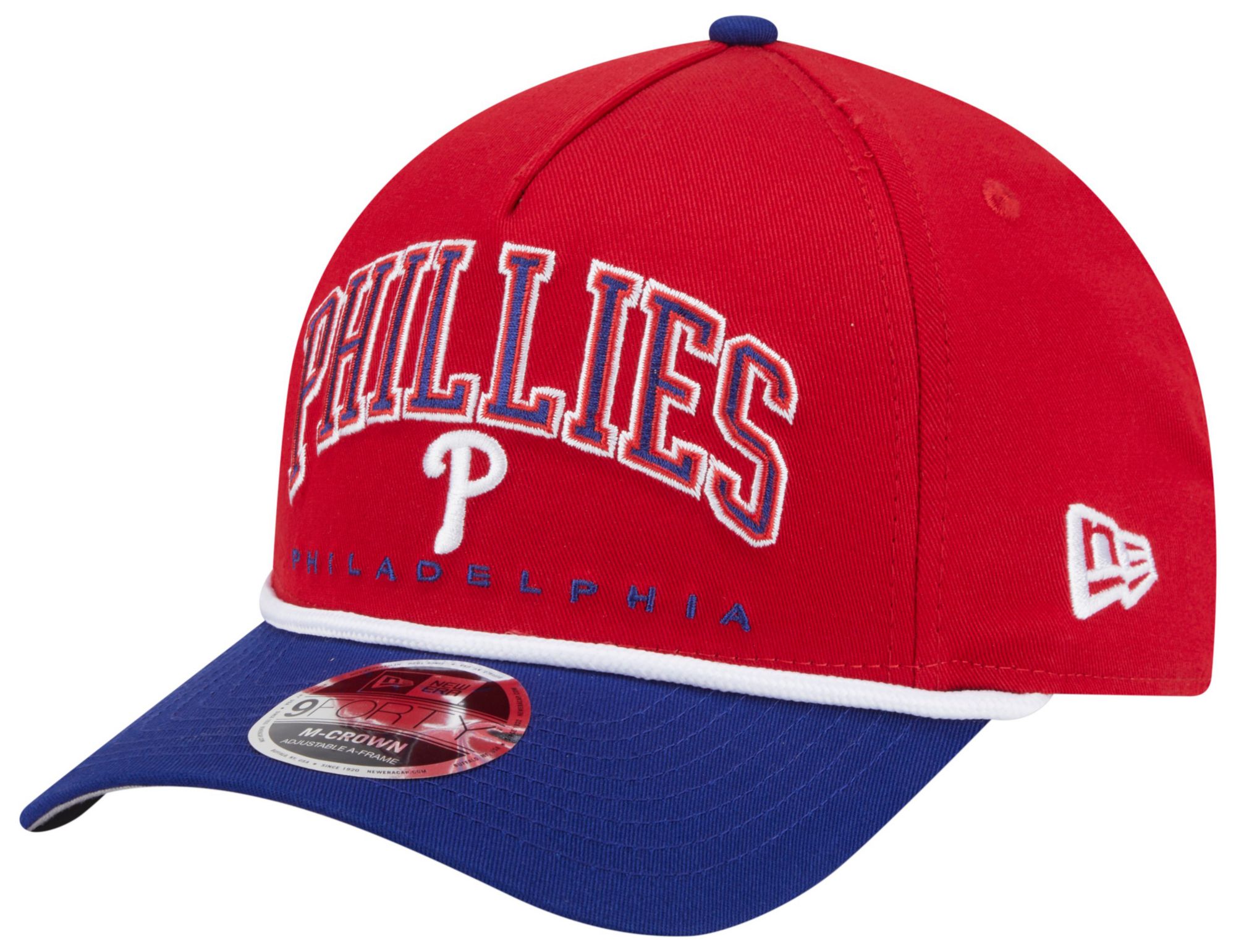 New Era Adult Philadelphia Phillies Red Arch Meduim Crown 9Forty Adjustable Hat product image