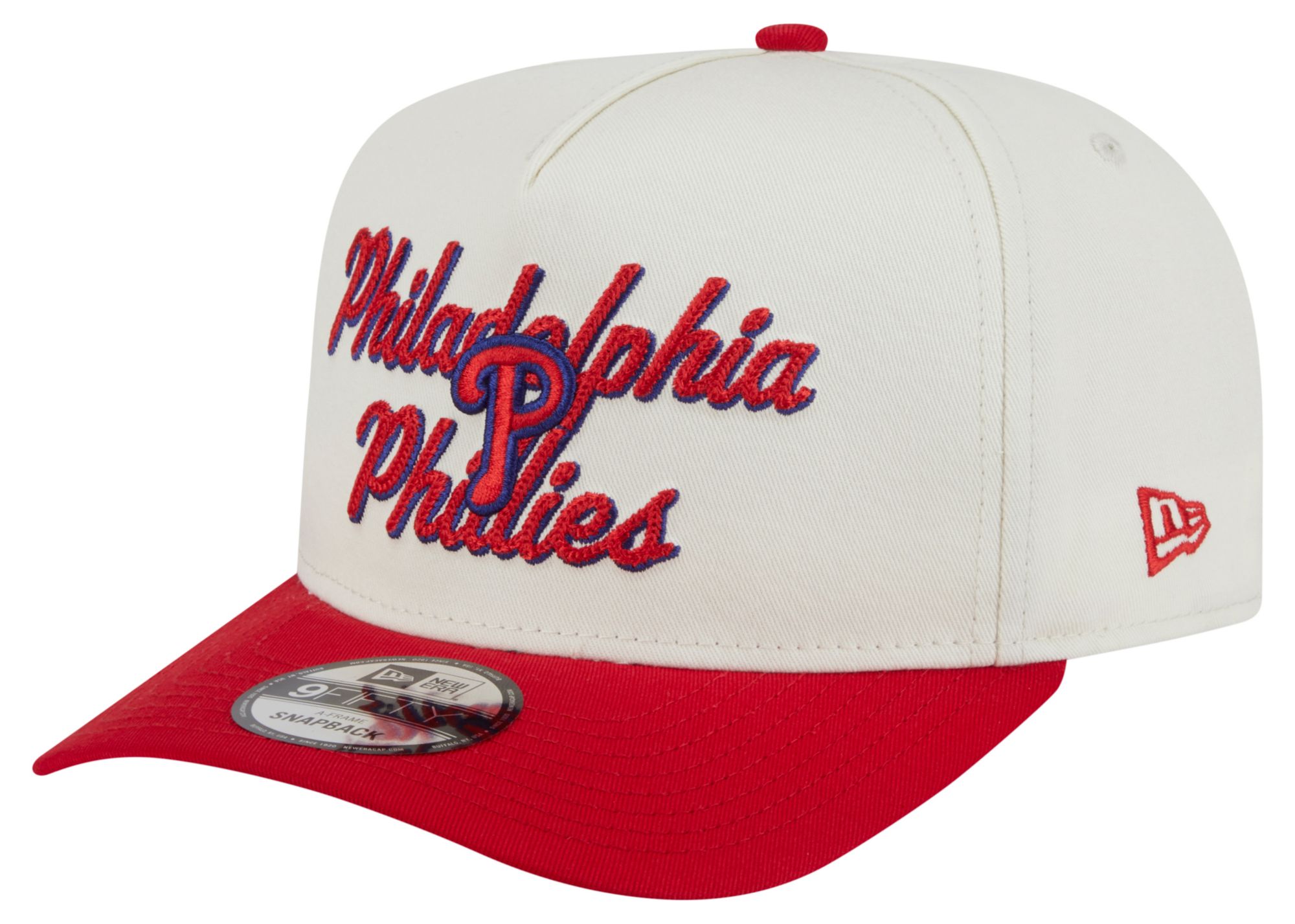 New Era Adult Philadelphia Phillies White Chainstitch 9Fifty A-Frame Adjustable Hat product image