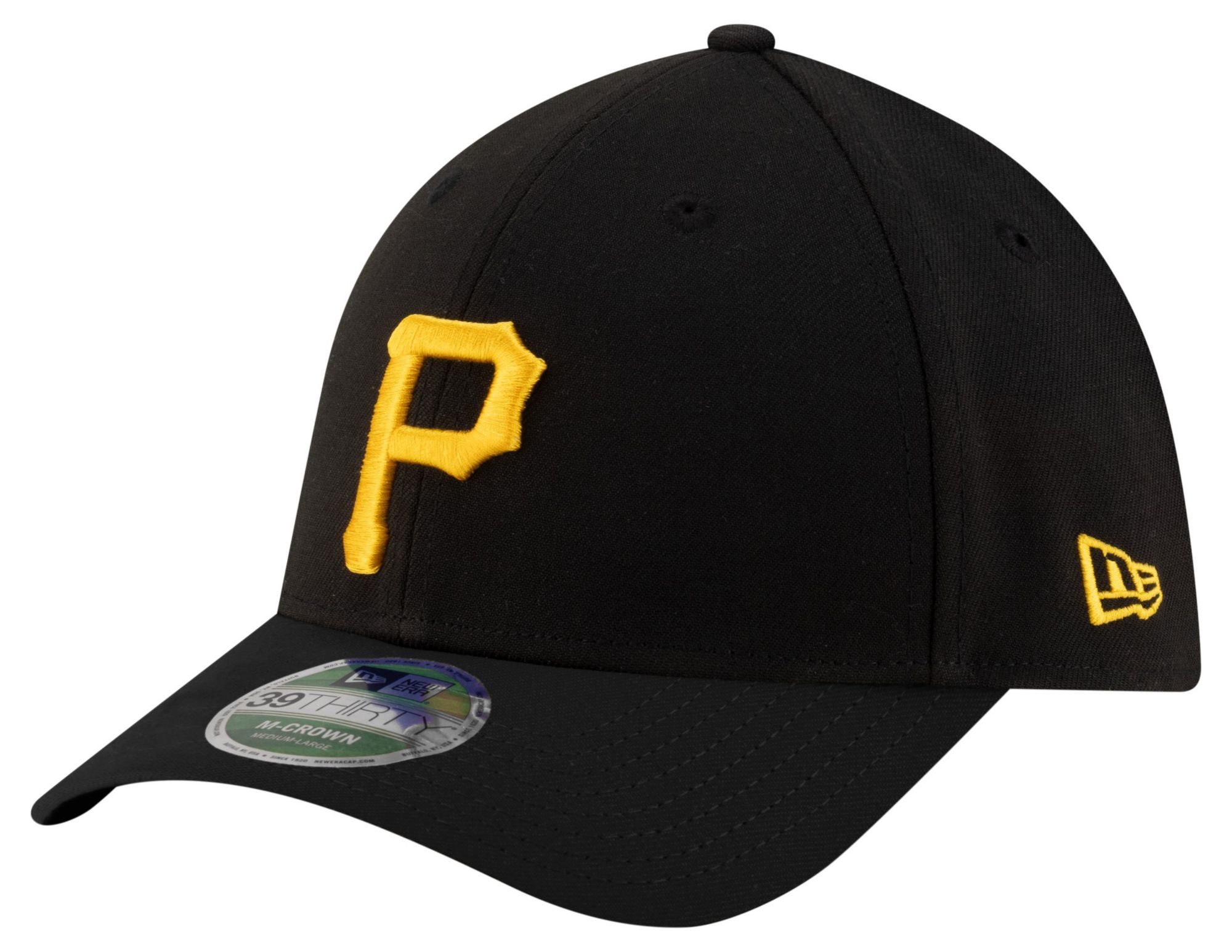 New Era Adult Pittsburgh Pirates Black Game 39Thirty Replica Player Hat product image