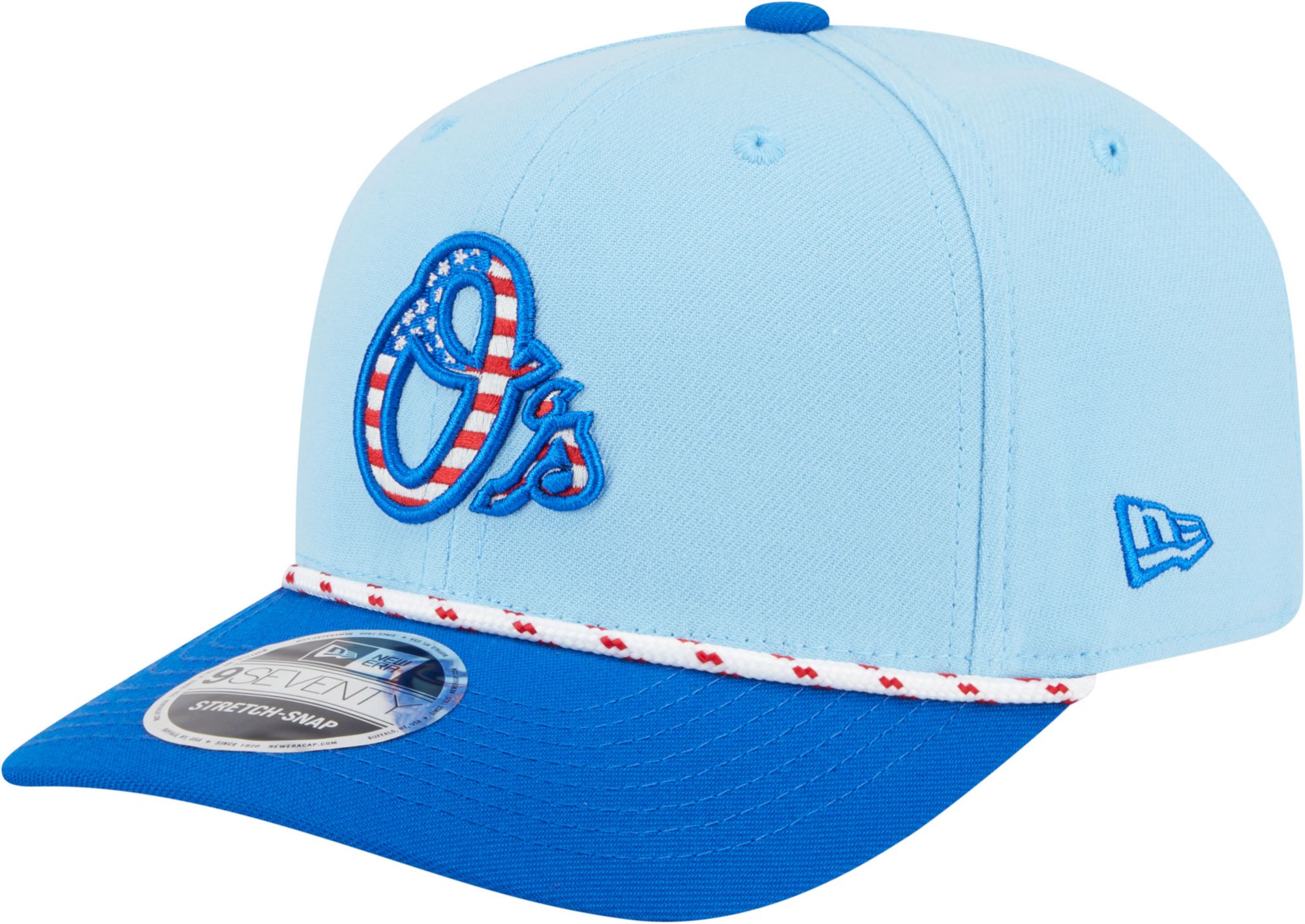New Era Adult Baltimore Orioles Fourth of July 2025 Light Blue 9Seventy Adjustable Hat product image