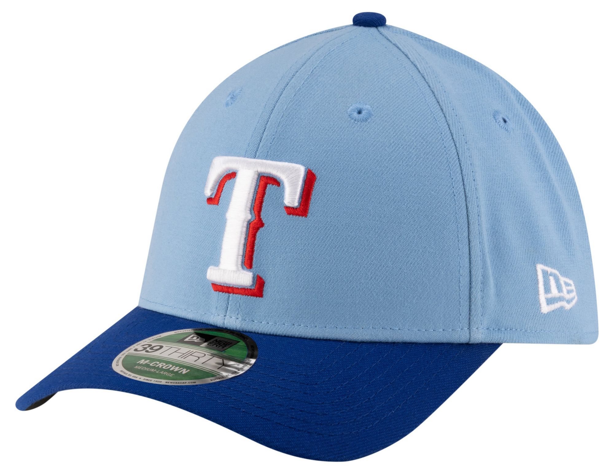 New Era Adult Texas Rangers Light Blue Alternate 39Thirty Replica Player Hat product image